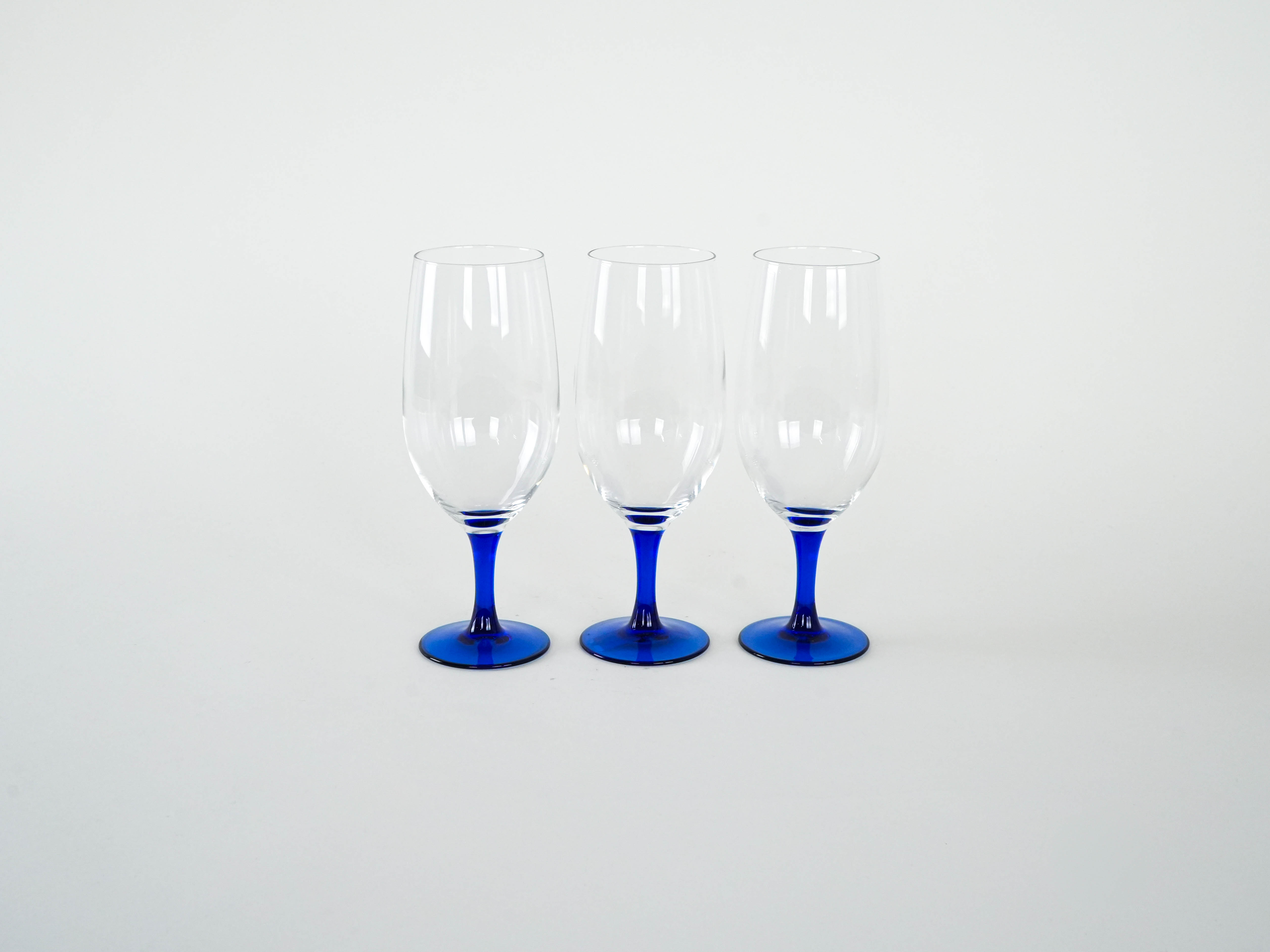 3x Gläser Blau