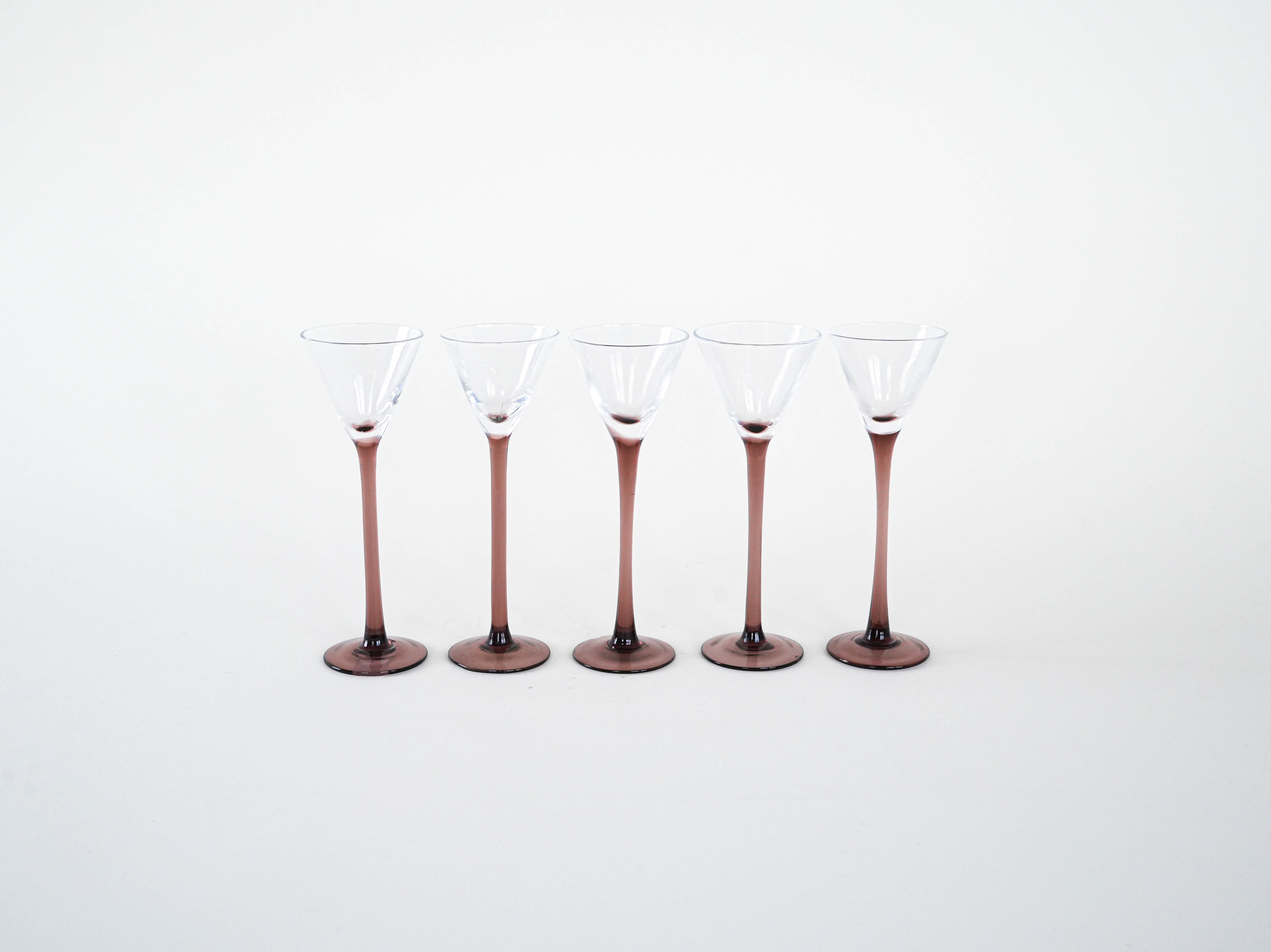 5x bicchieri rossi