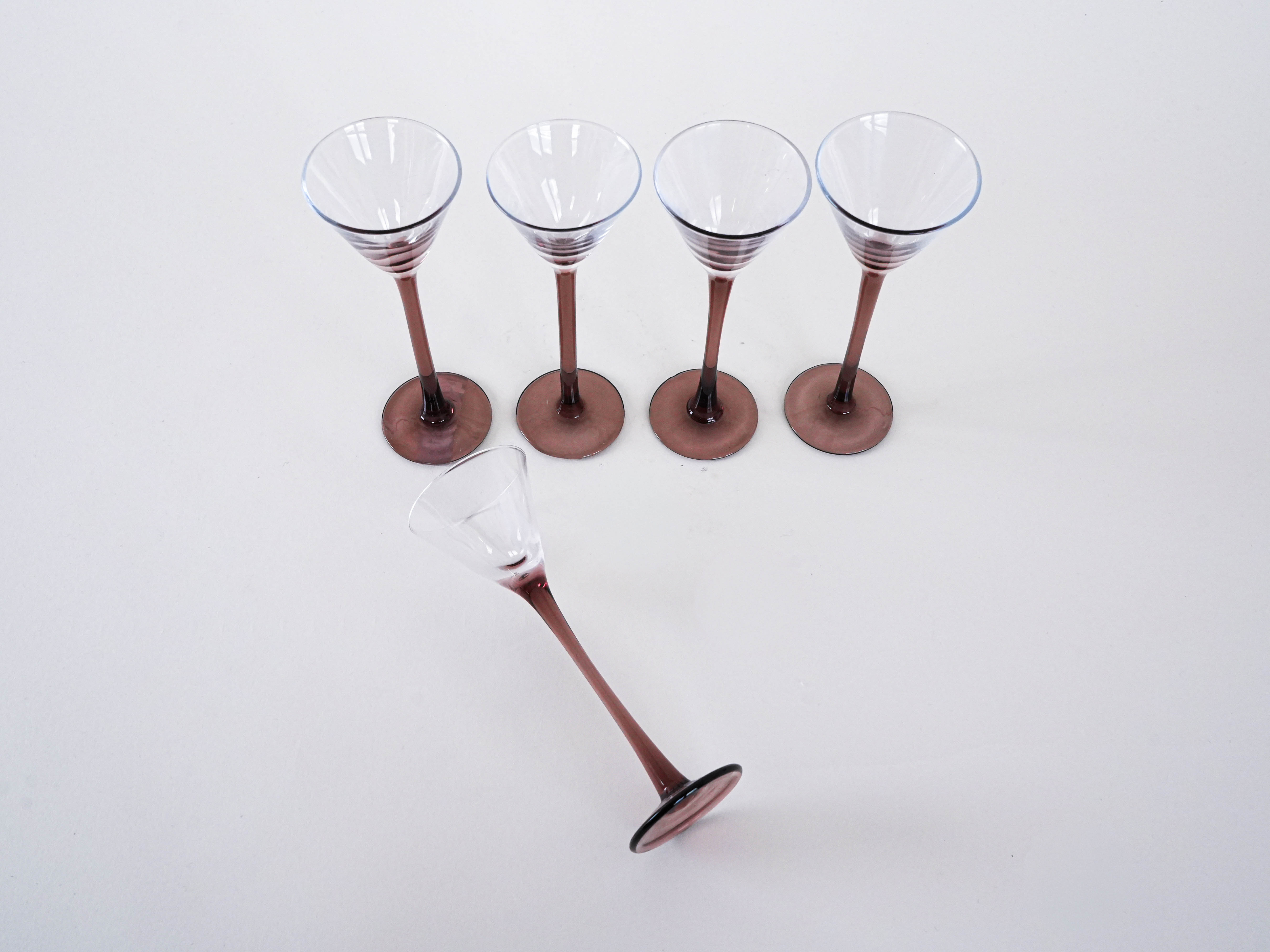 5x bicchieri rossi