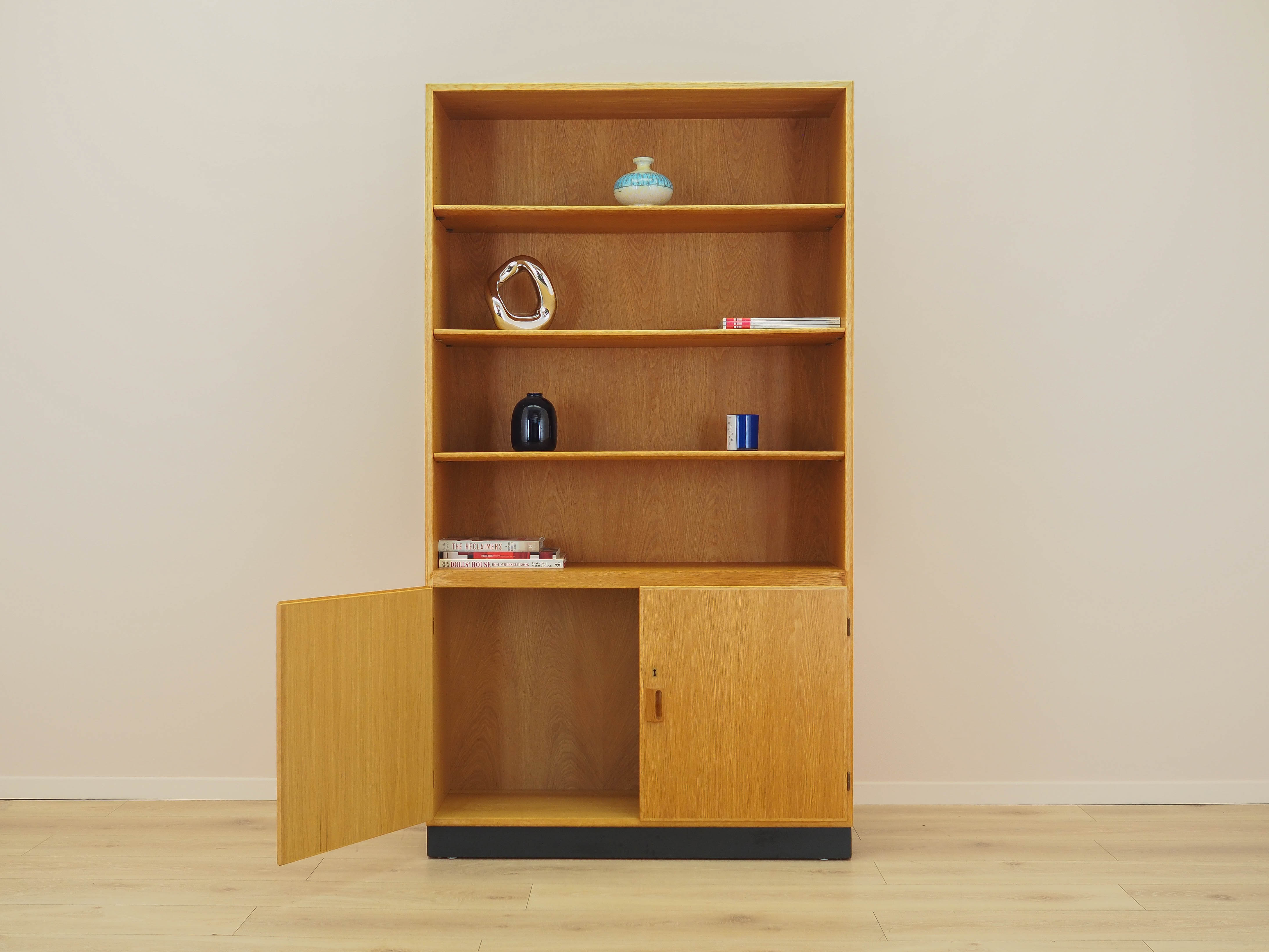 Bücherregal Esche Braun 1960er Jahre