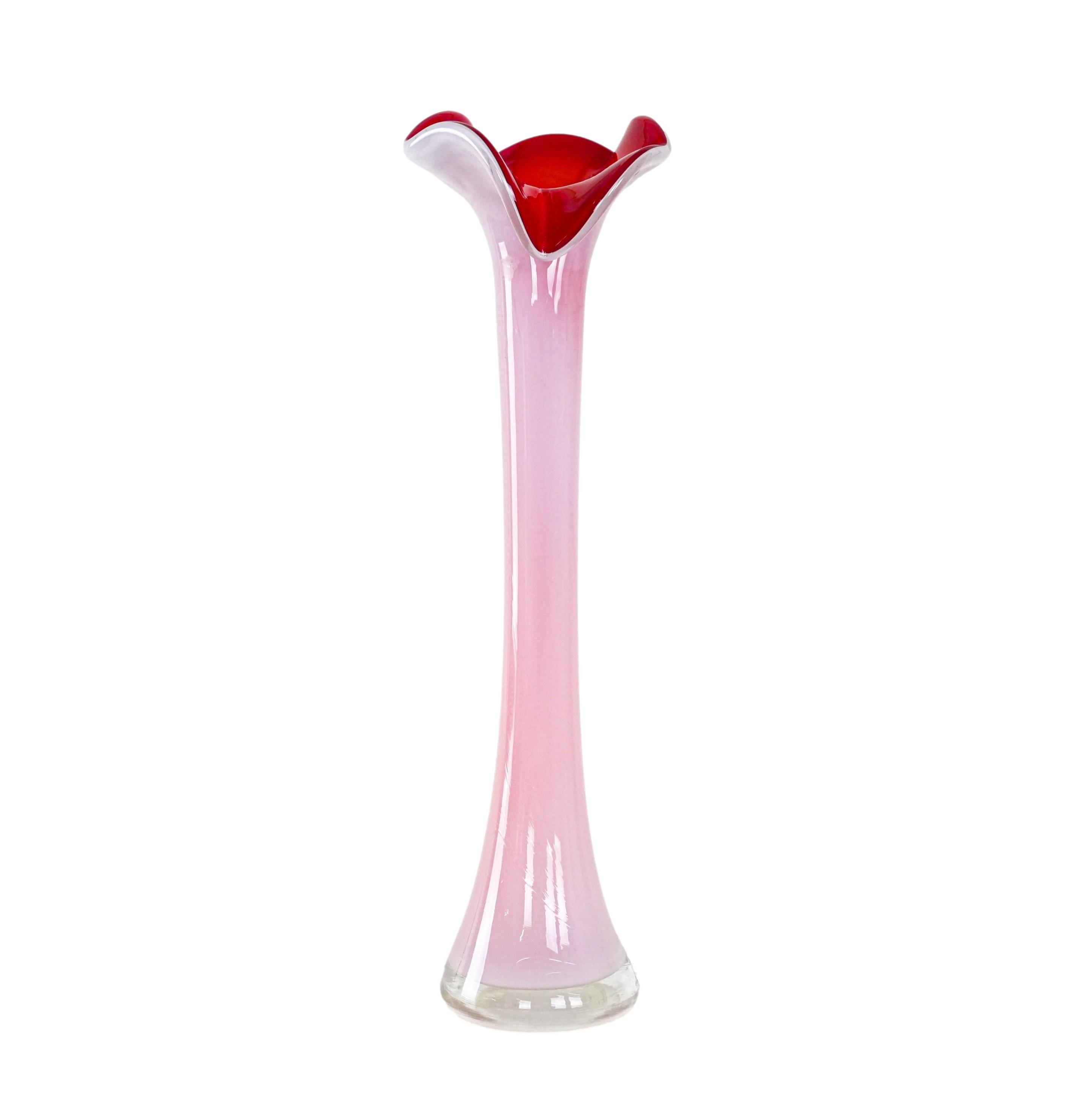 Vase Murano glass Yellow 1970s