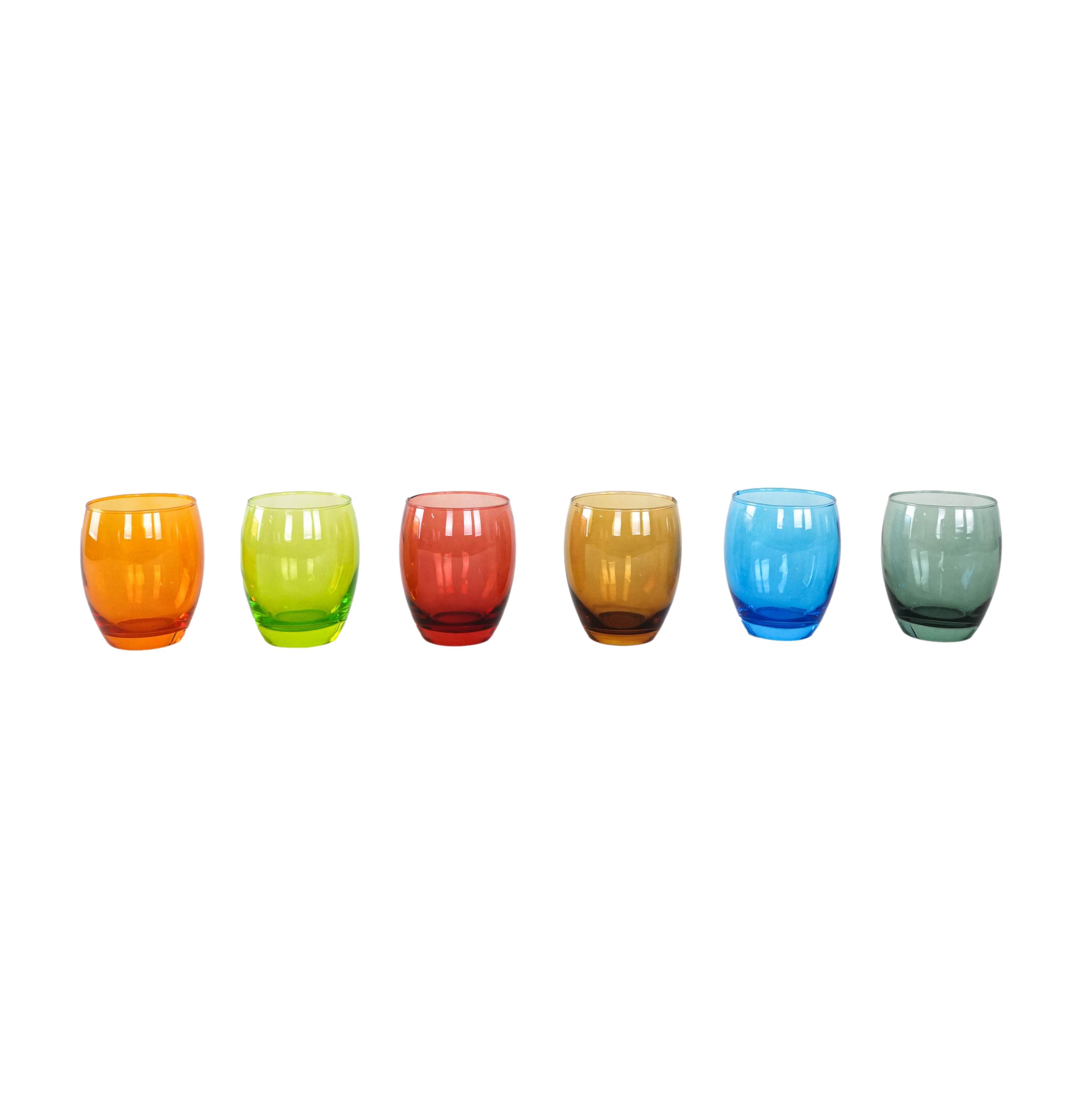 Glass Set Multicolored 1970s