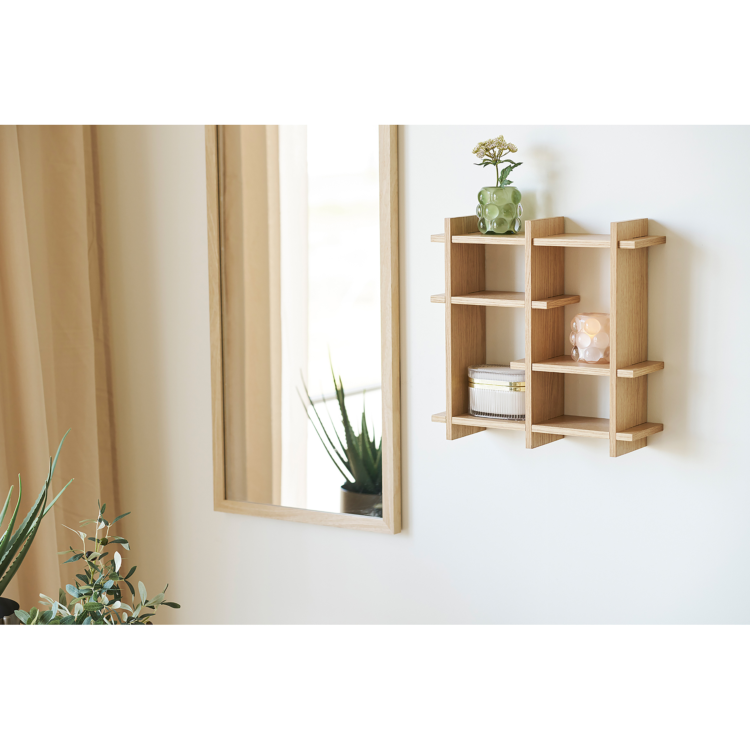 Catlett Cup Shelf Veneered Oak