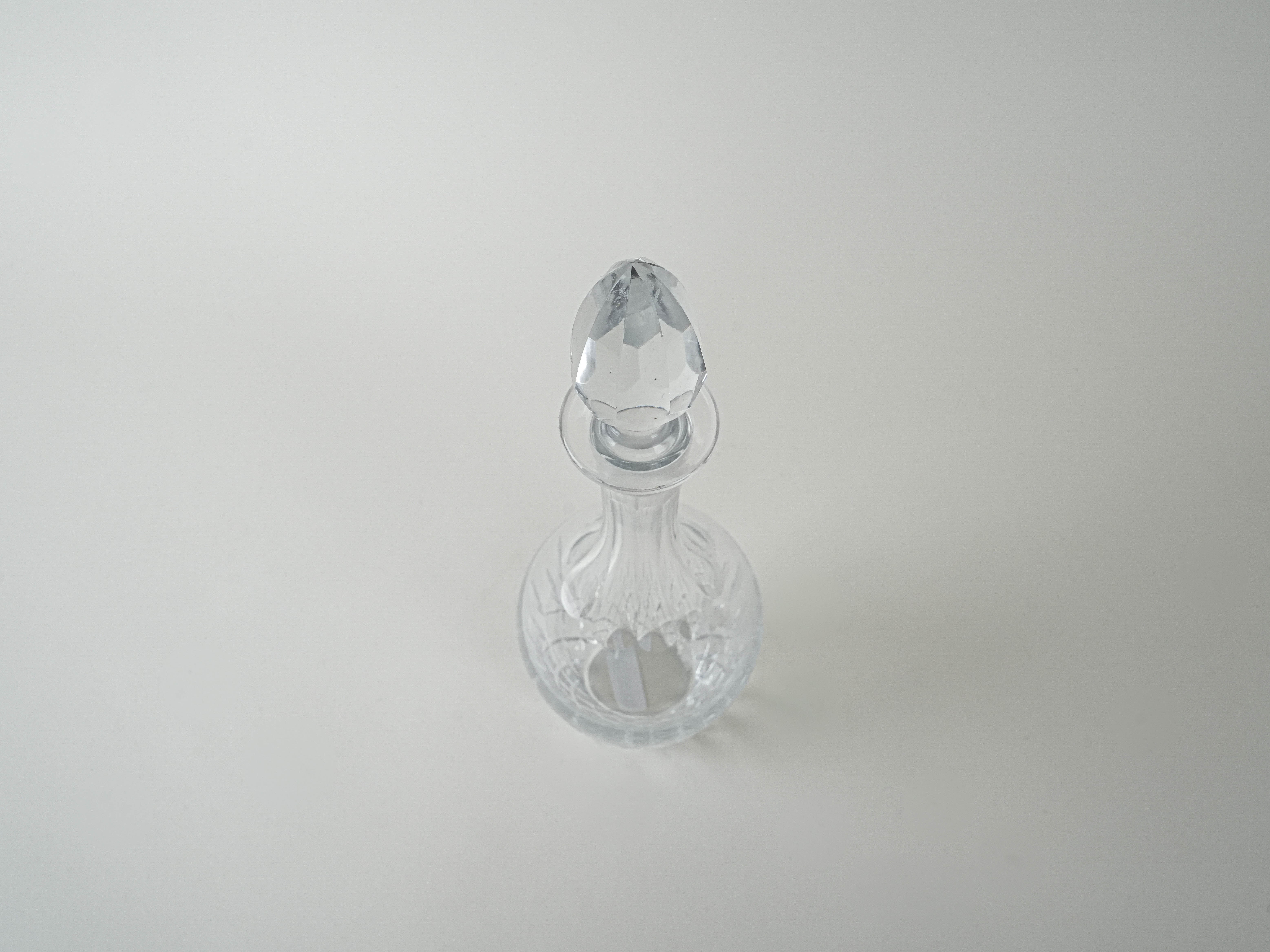 Kristallkaraffe Transparent 1970er Jahre