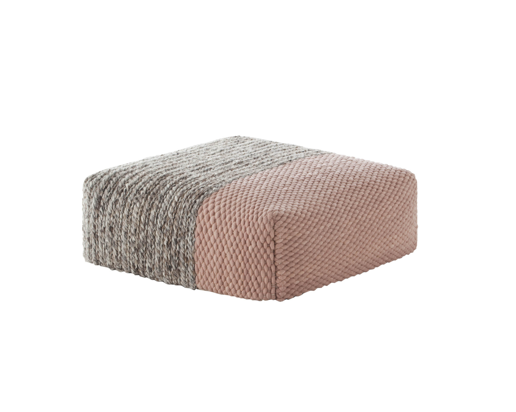 Manga Pouf Wolle Rosa