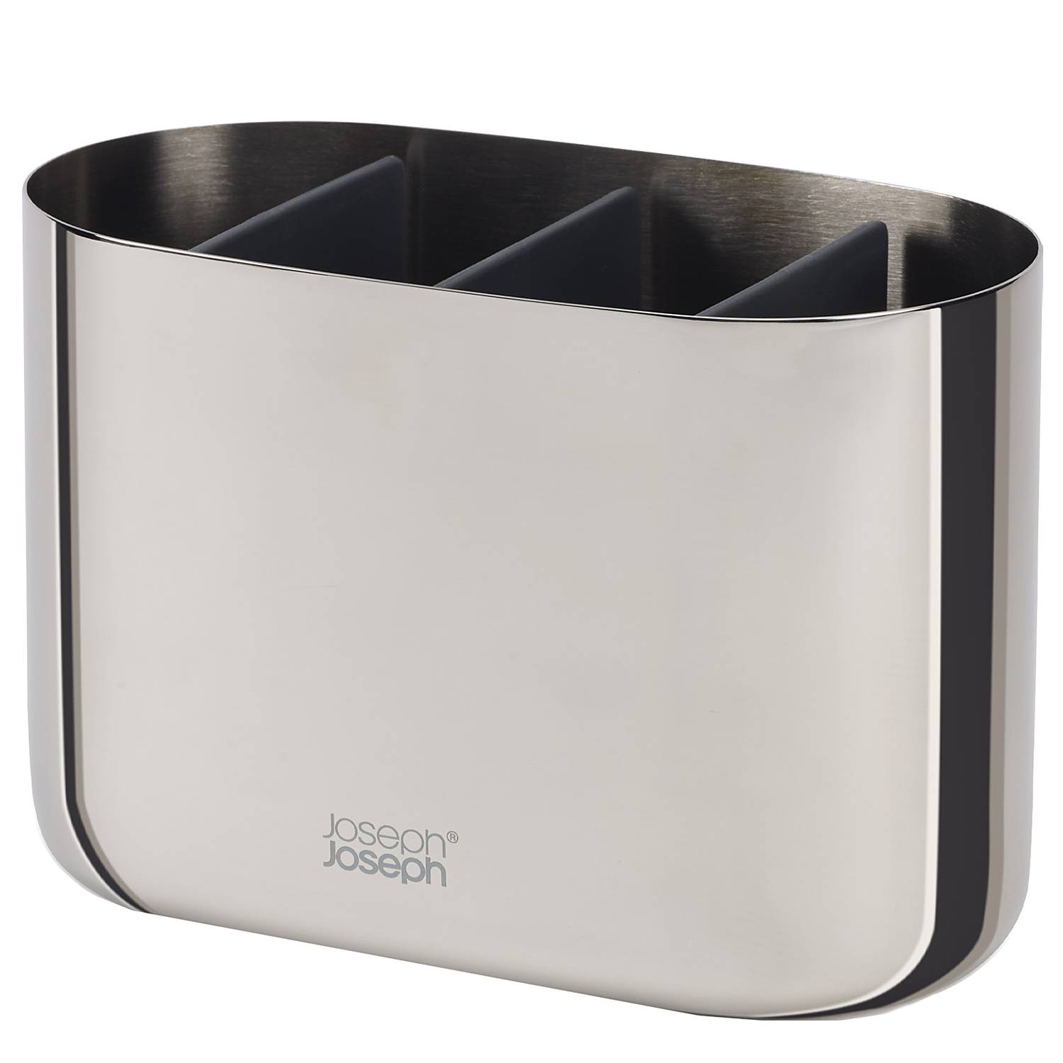Easy Store Luxe Toothbrush Holder Stainless Steel Silver