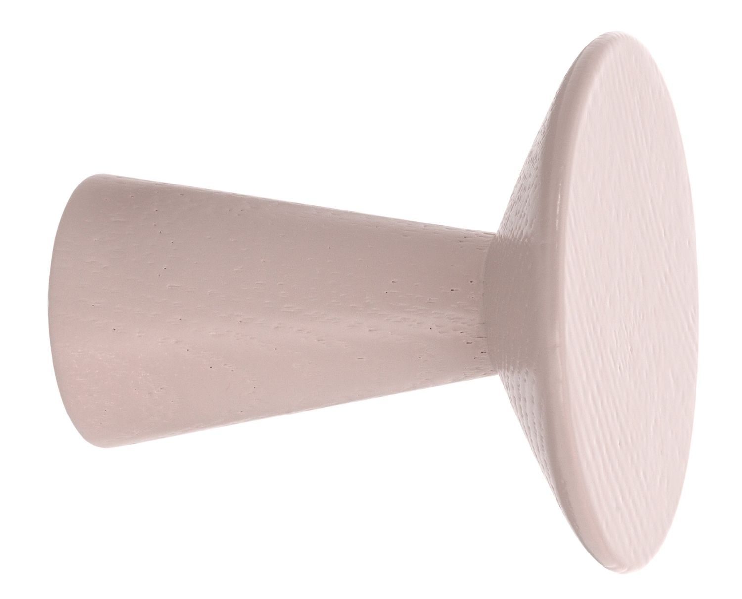 Cone Wall Hook Wood Metal Pink