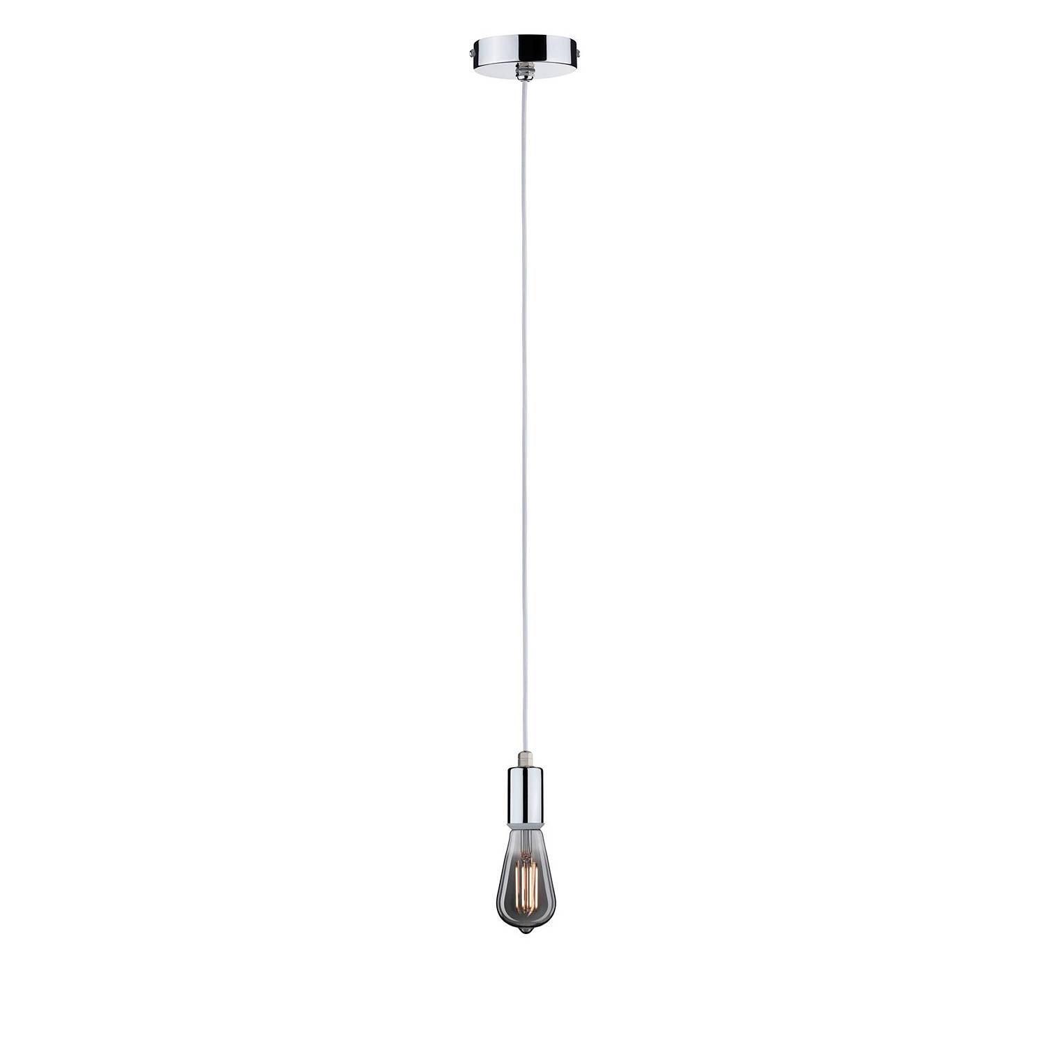1-Flammig Larus Pendant Lamp Chrome Silver