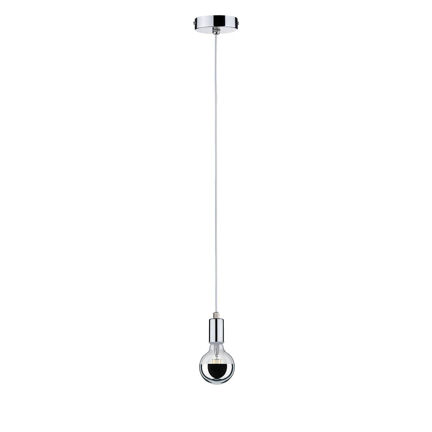 1-Flammig Larus Pendant Lamp Chrome Silver
