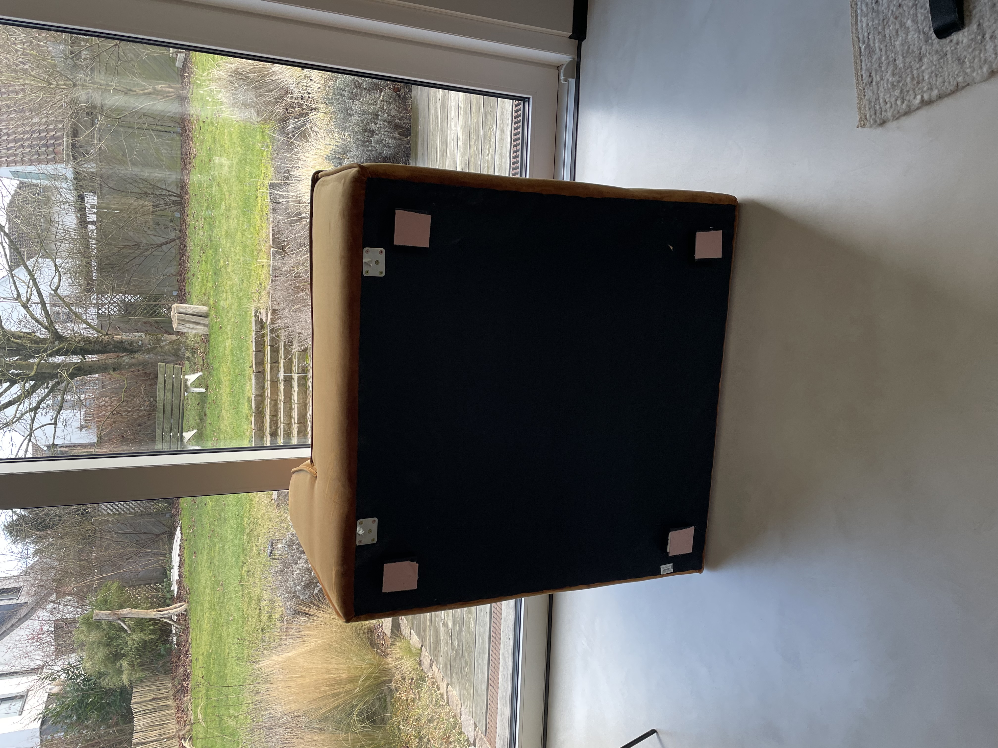 Dane 1-seater corner module Velour Matte Amber