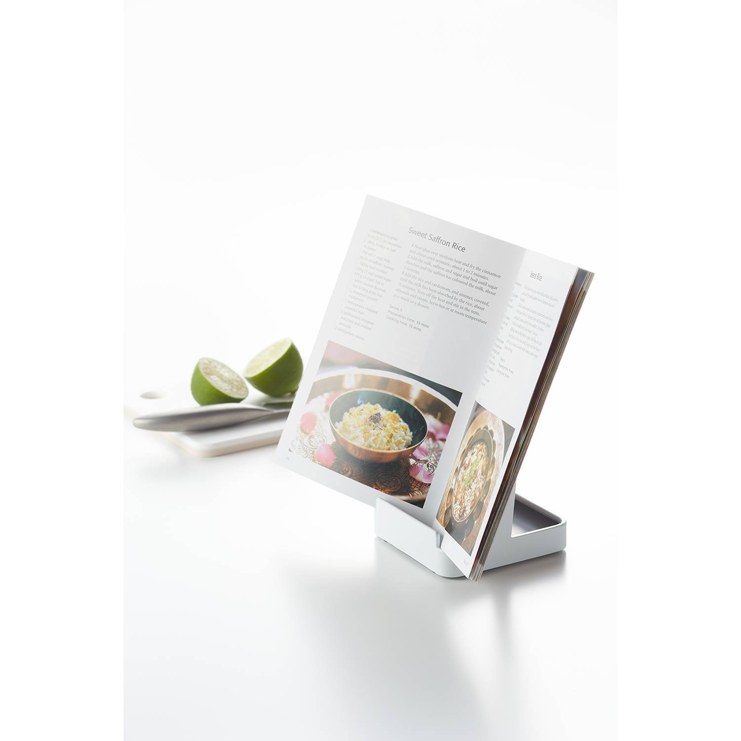 Tosca spoon rest Steel Ash White