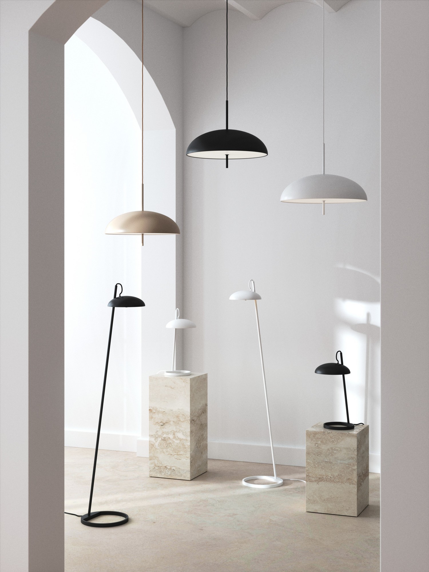 Vertical Floor Lamp Black