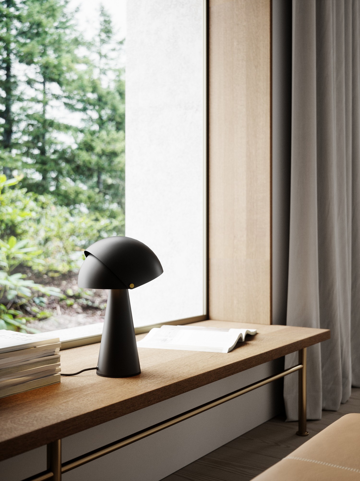 Align Tischlampe E27 Schwarz
