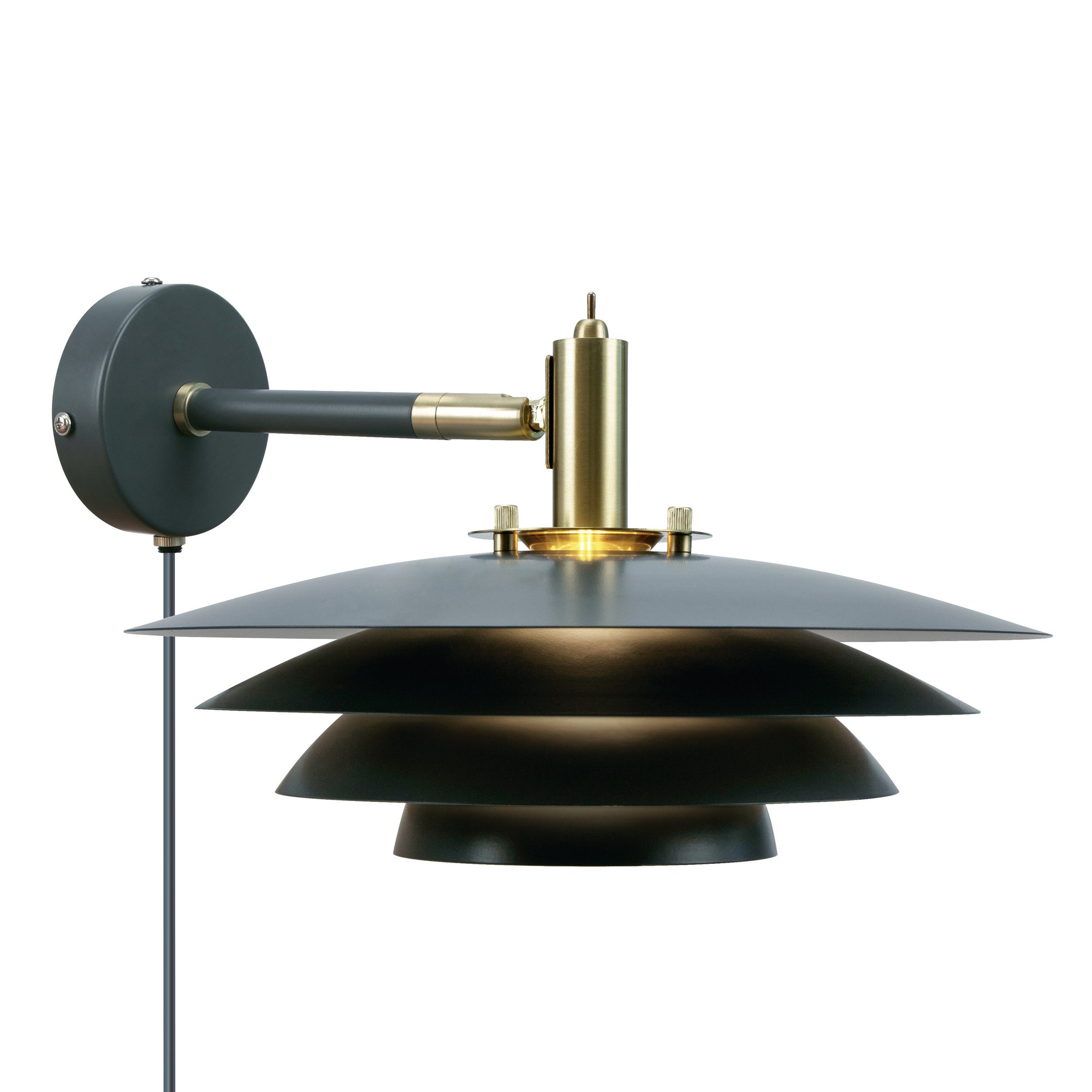Bretagne Wandleuchte Grau