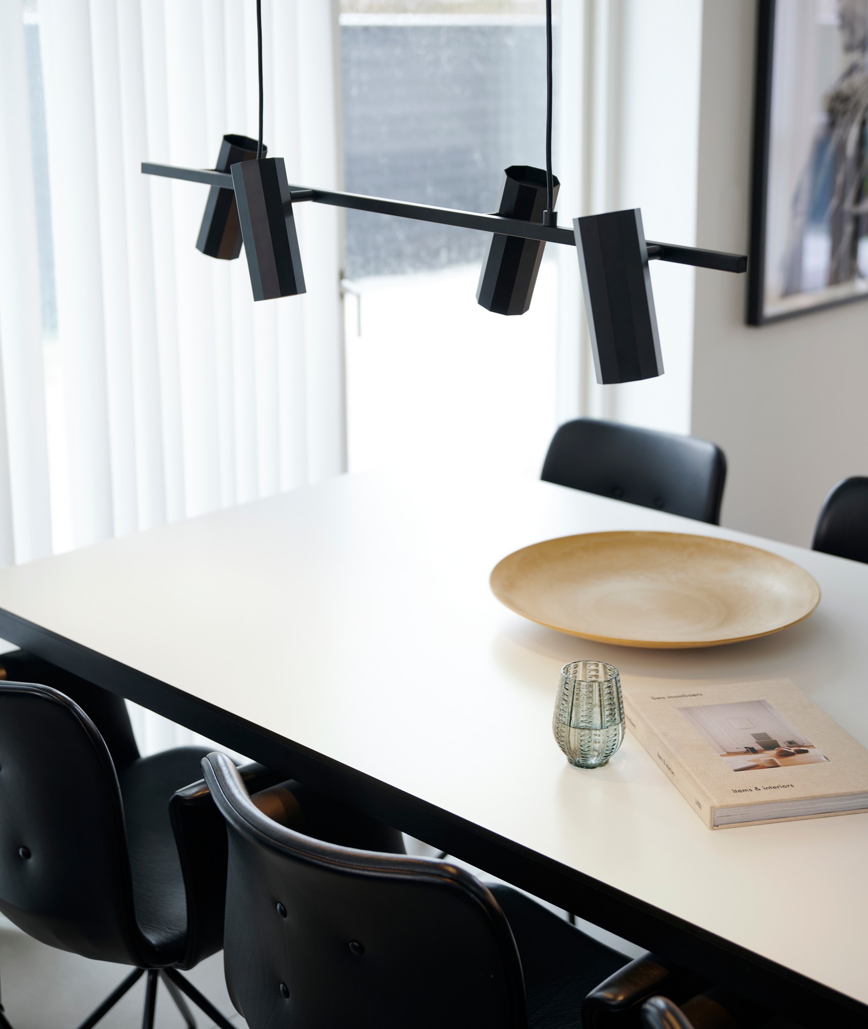 Alanis 4-Spot Pendant Lamp Black
