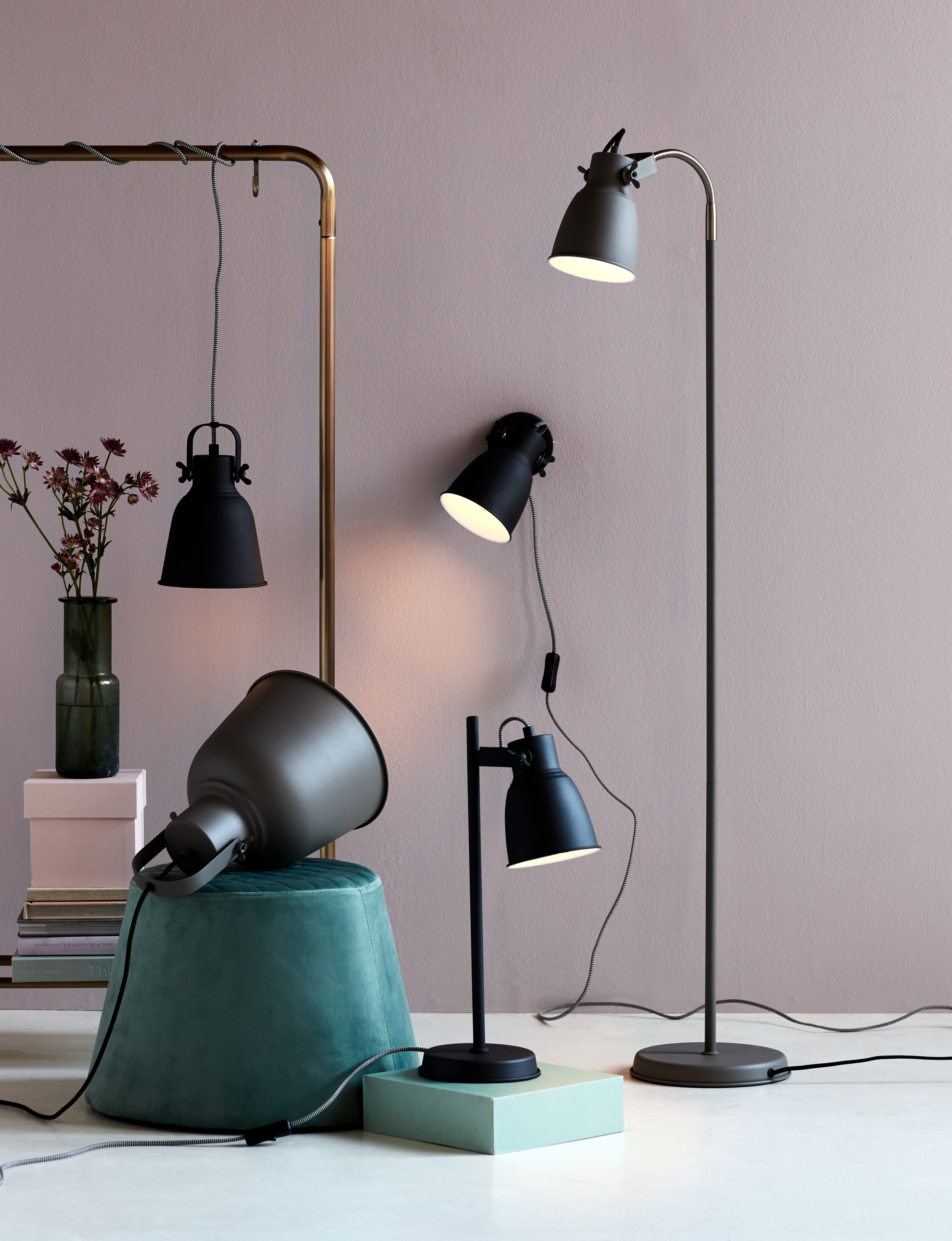 Adrian 25 Pendant light Grey