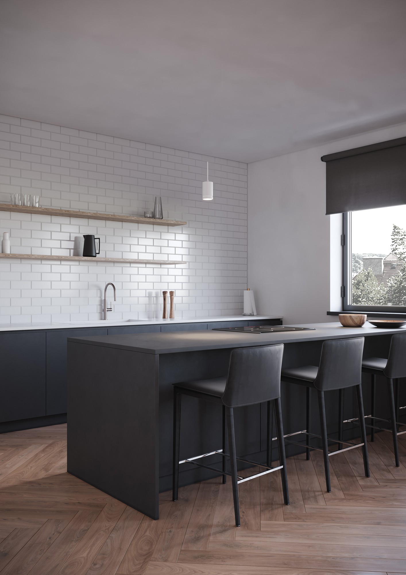 Rondie Link Pendant Light | Track System | White