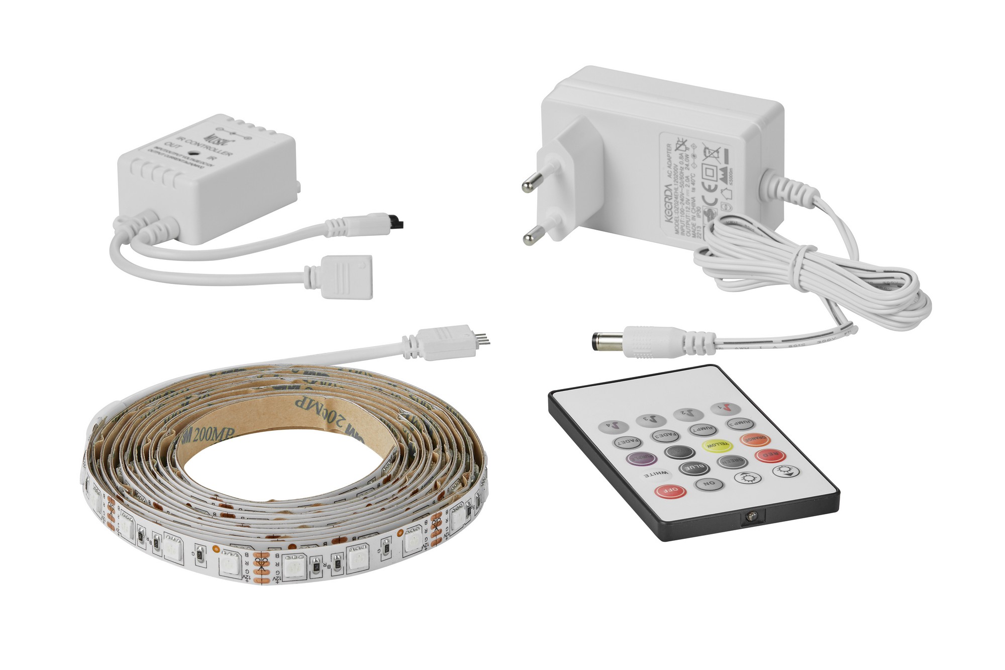 Led Strip Colour Music 3 meters Effect light White