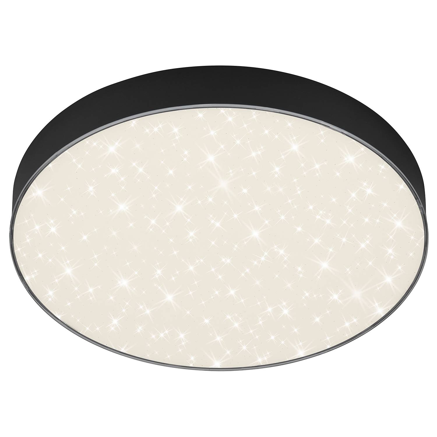 1-Flammig Flame Star LED-DeckenleuchteI Eisen Schwarz ⌀29cm