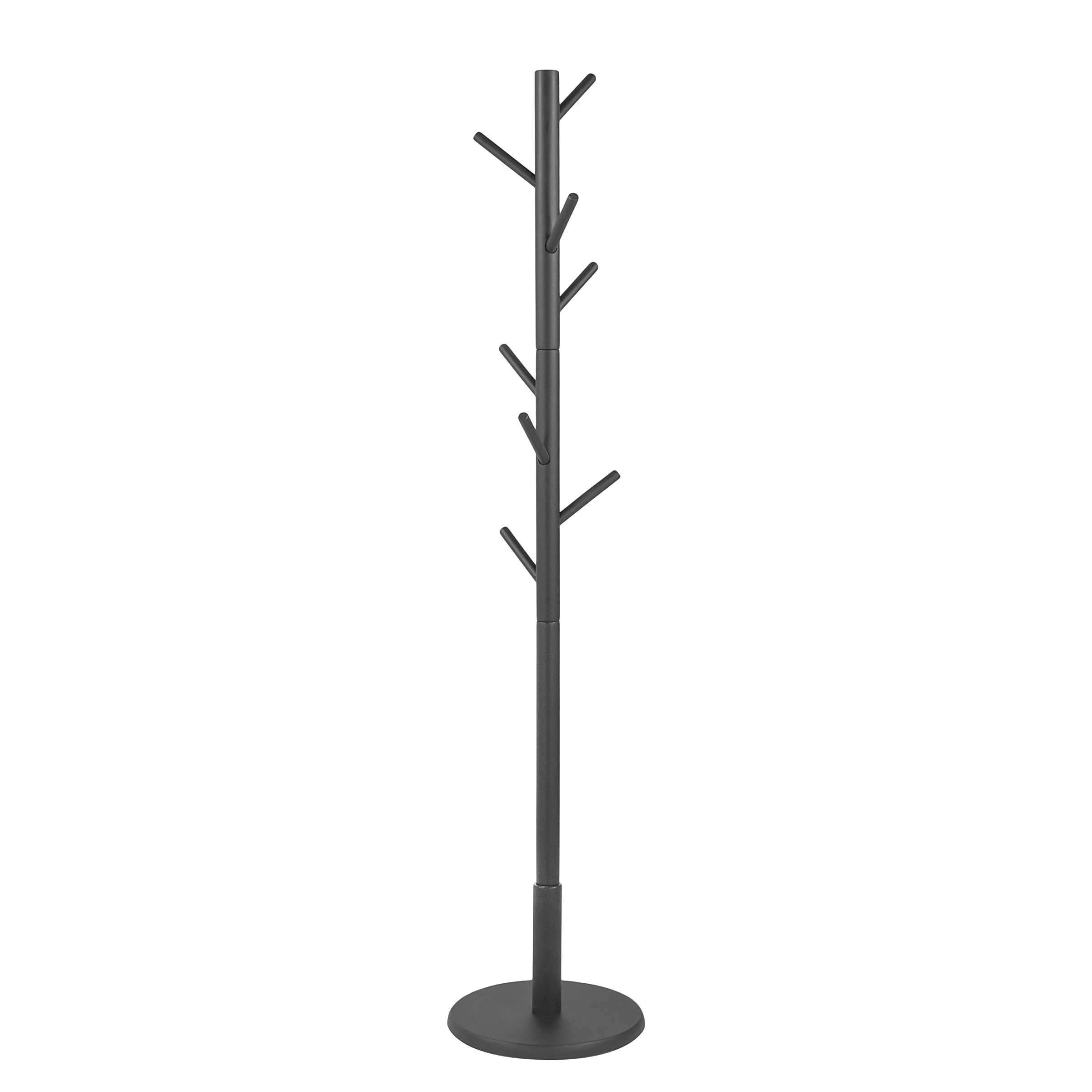 Nootas Solid Coat Rack Rubberwood Black