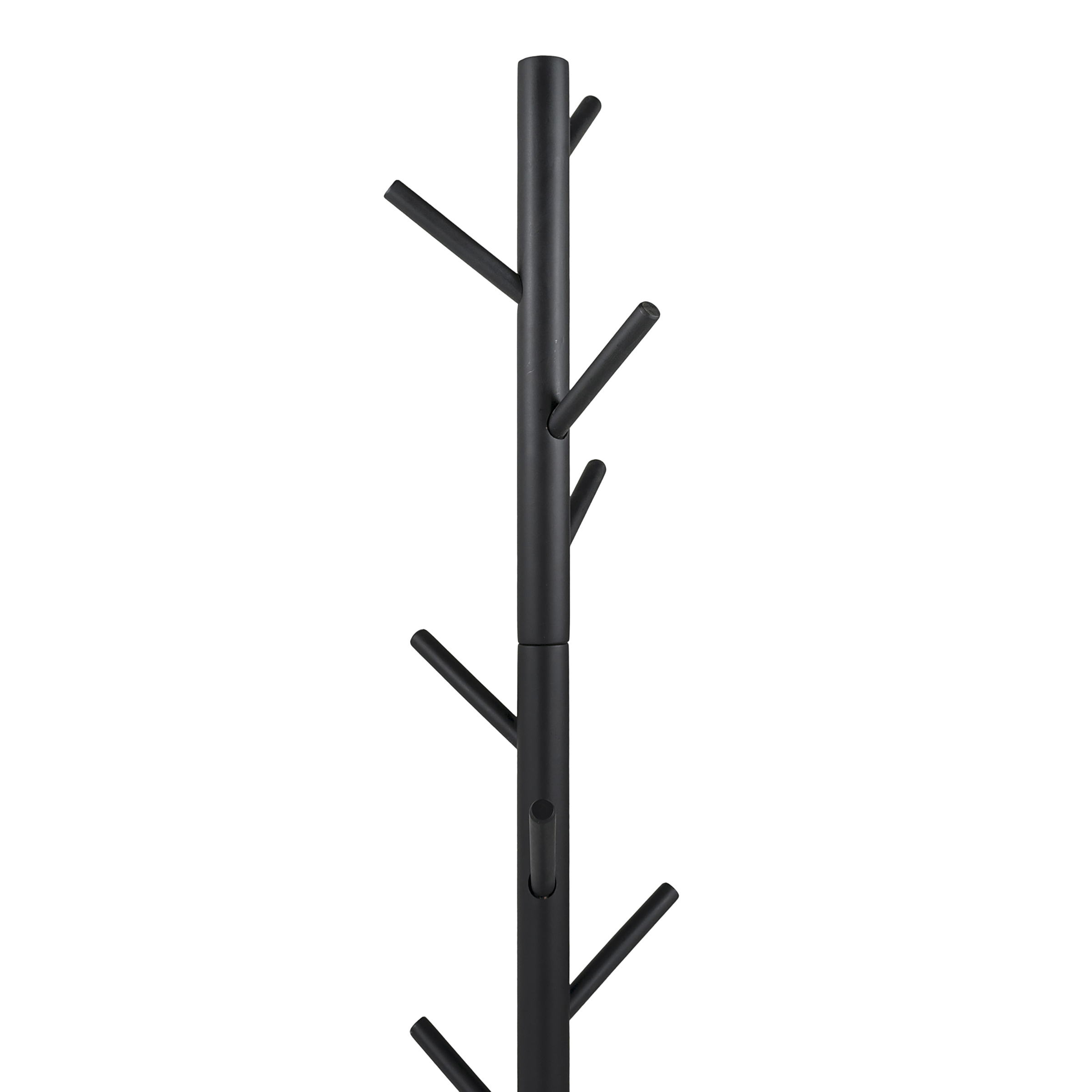 Nootas Solid Coat Rack Rubberwood Black