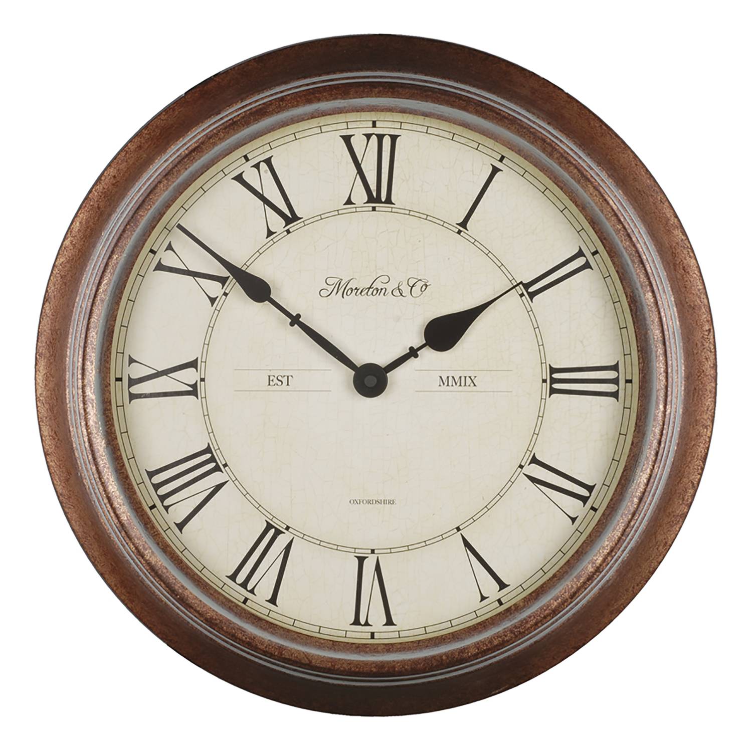 WT 7006 Wall clock Metal Brown