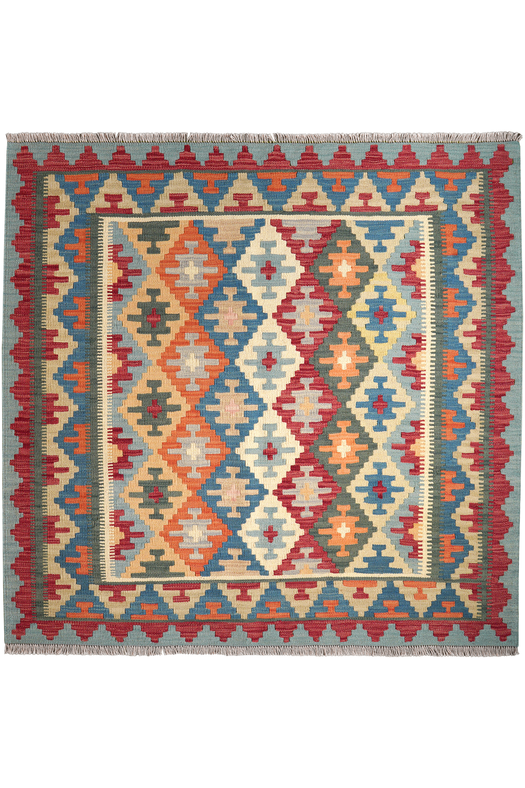 Kelim Gashgai Wool Multicolored