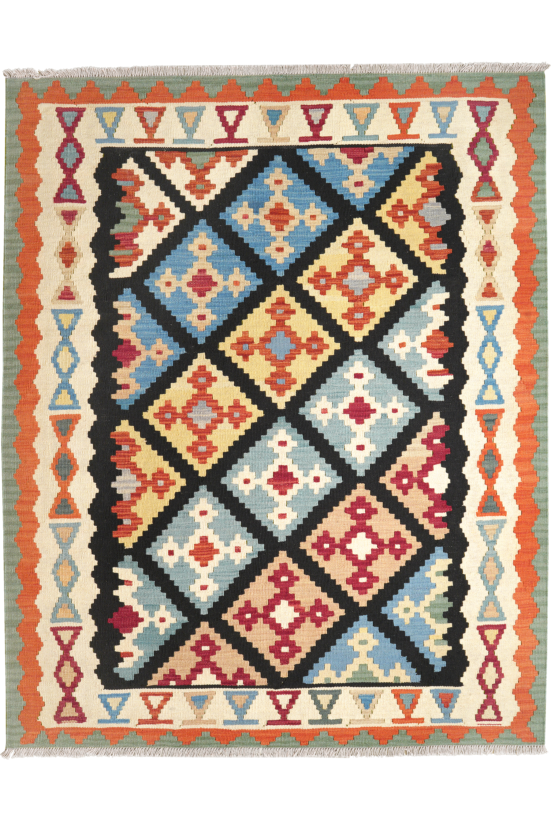 Kelim Gashgai Wool Multicolor