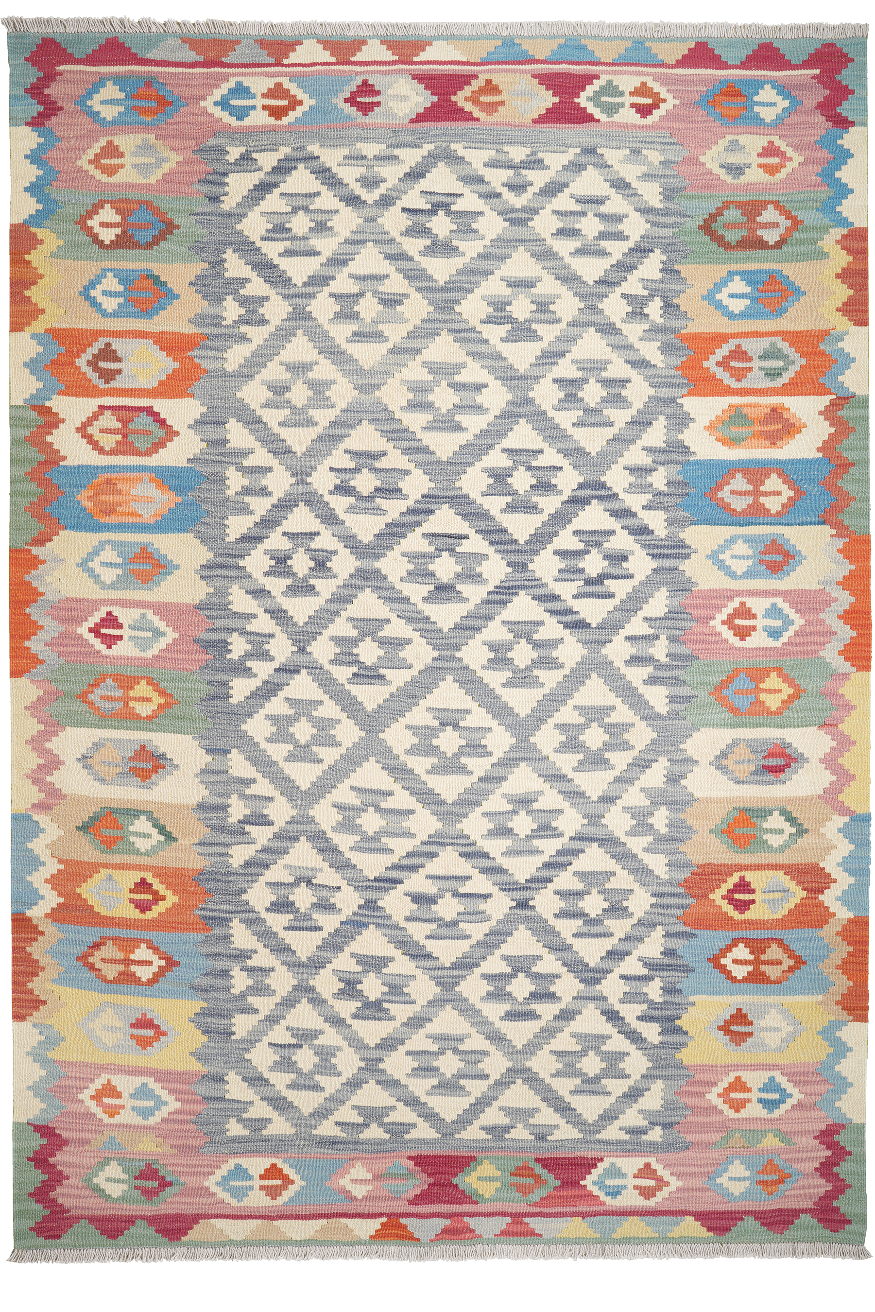 Kelim Gashgai Wool Multicolored
