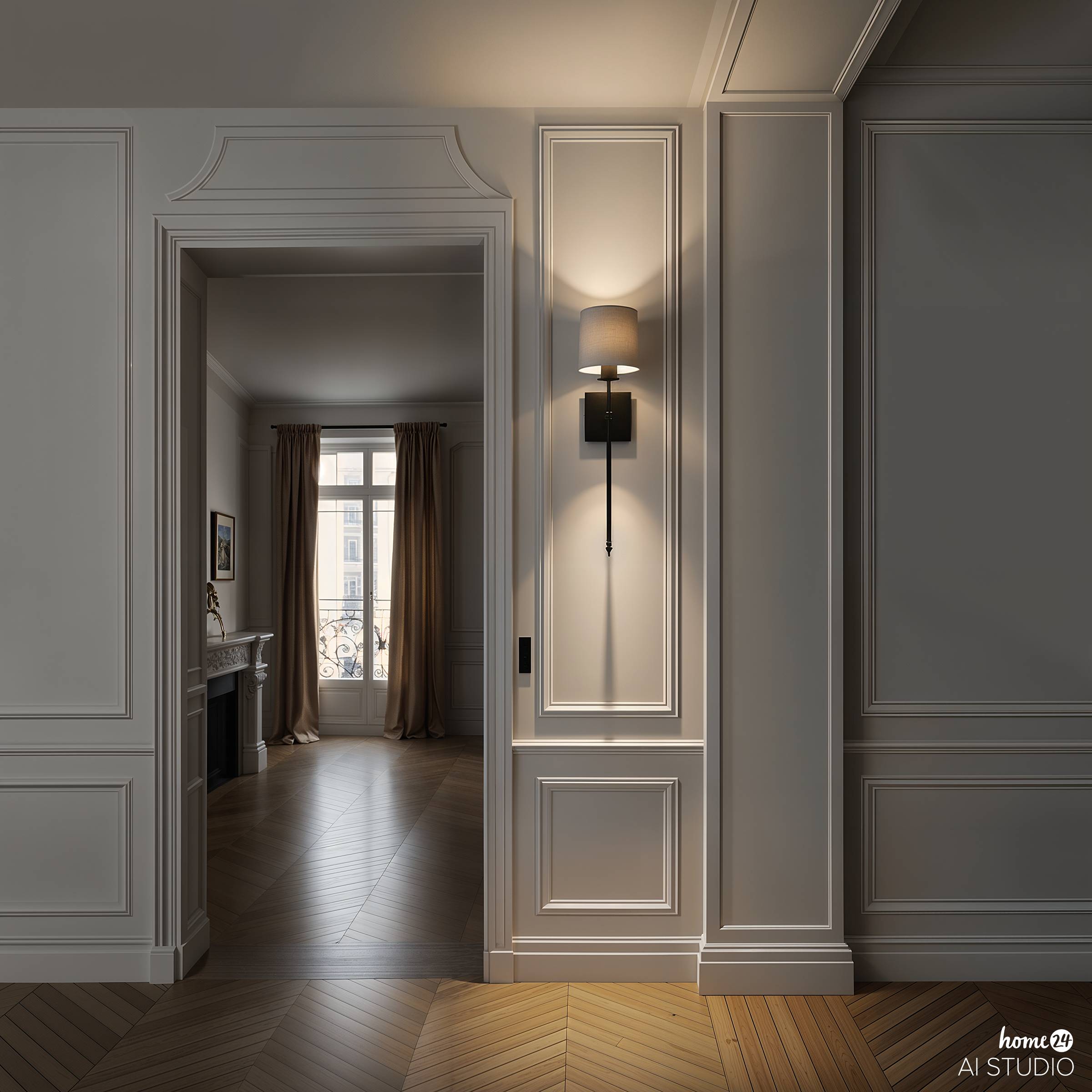 Este Wall Lamp with Rechargeable Bulb White Black
