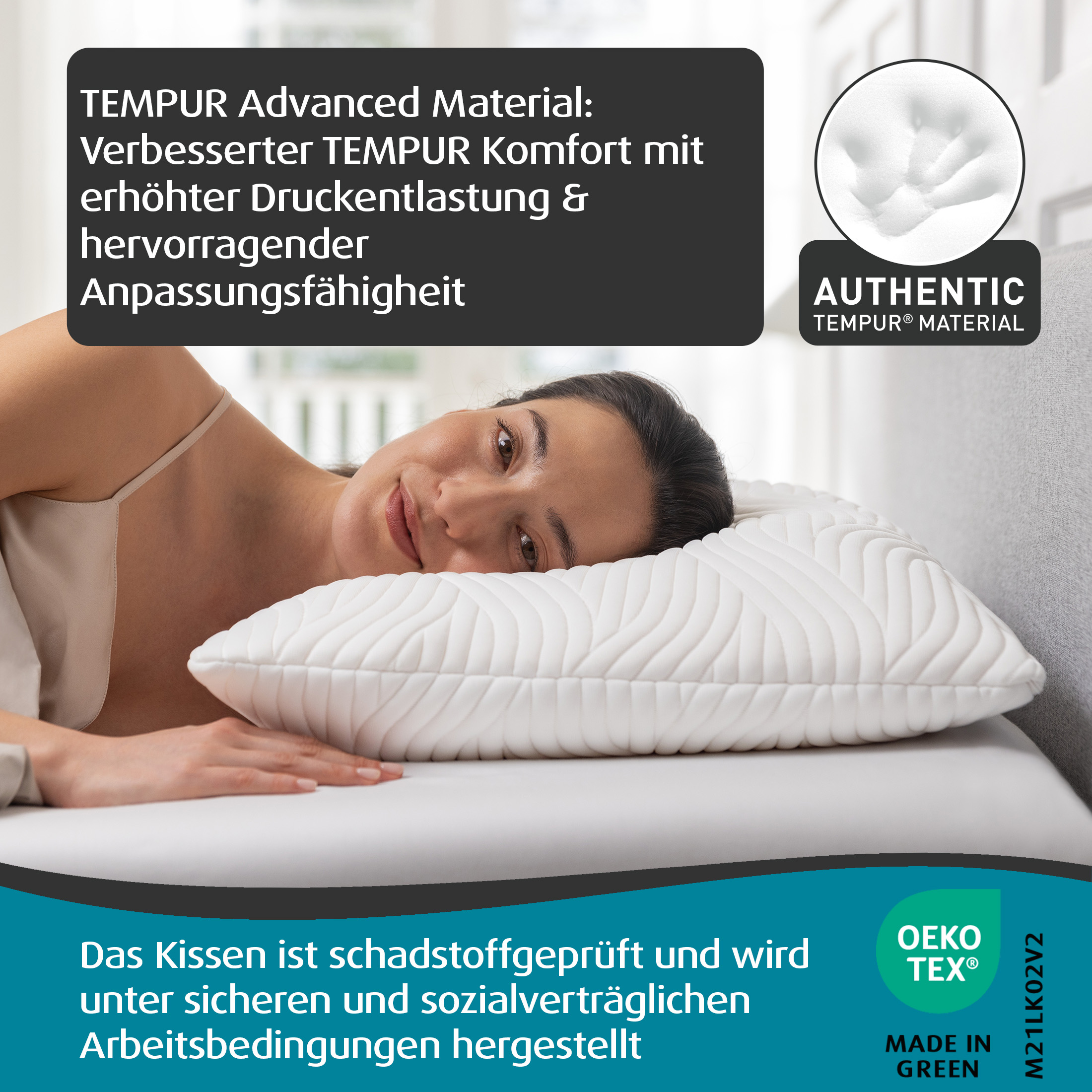 TEMPUR® Kopfkissen Schlafkissen Comfort Medium