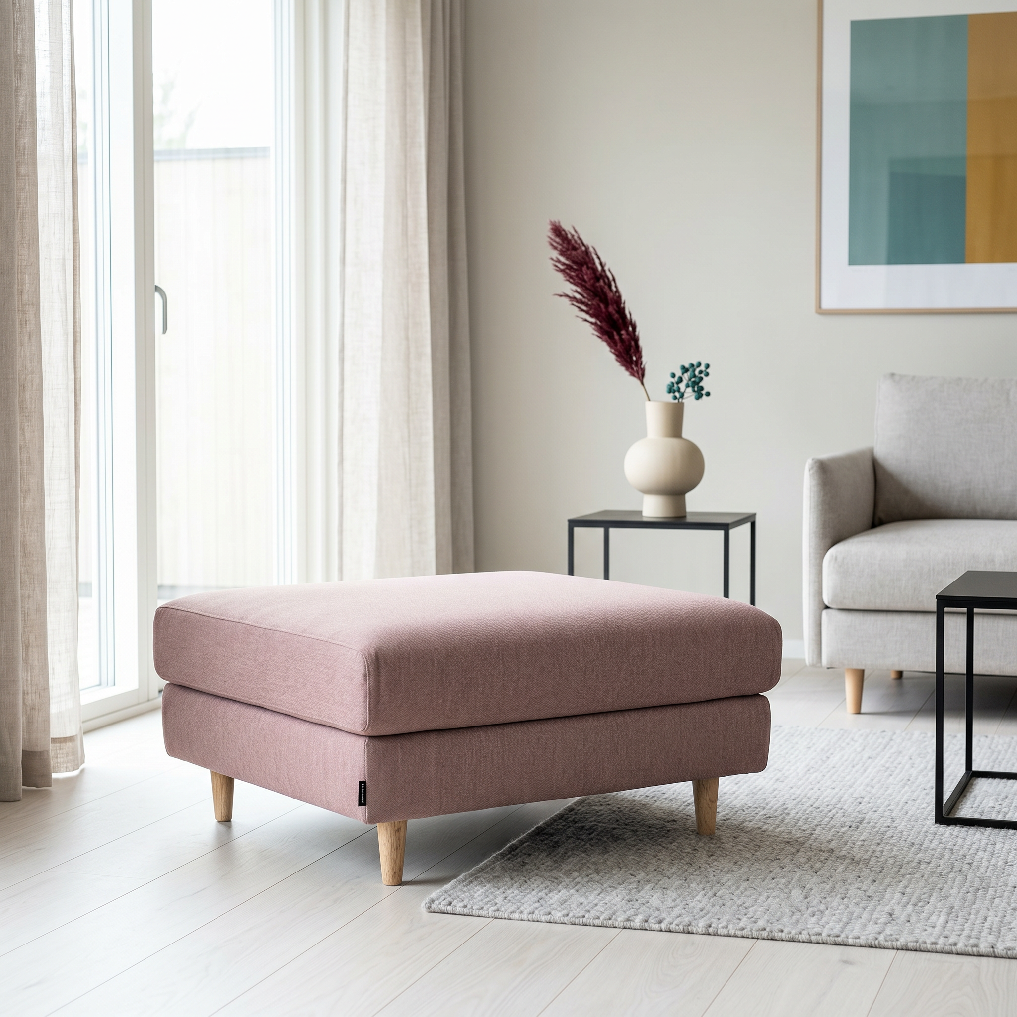 Tyme Hocker Textil Rosa
