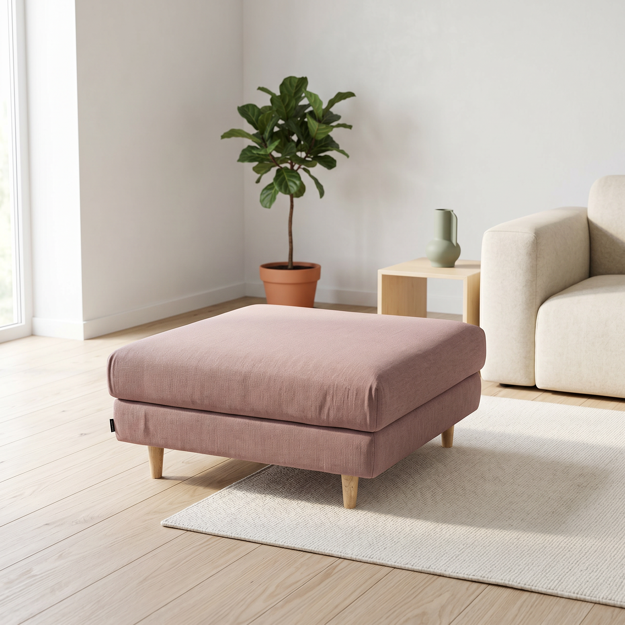 Tyme Hocker Textil Rosa
