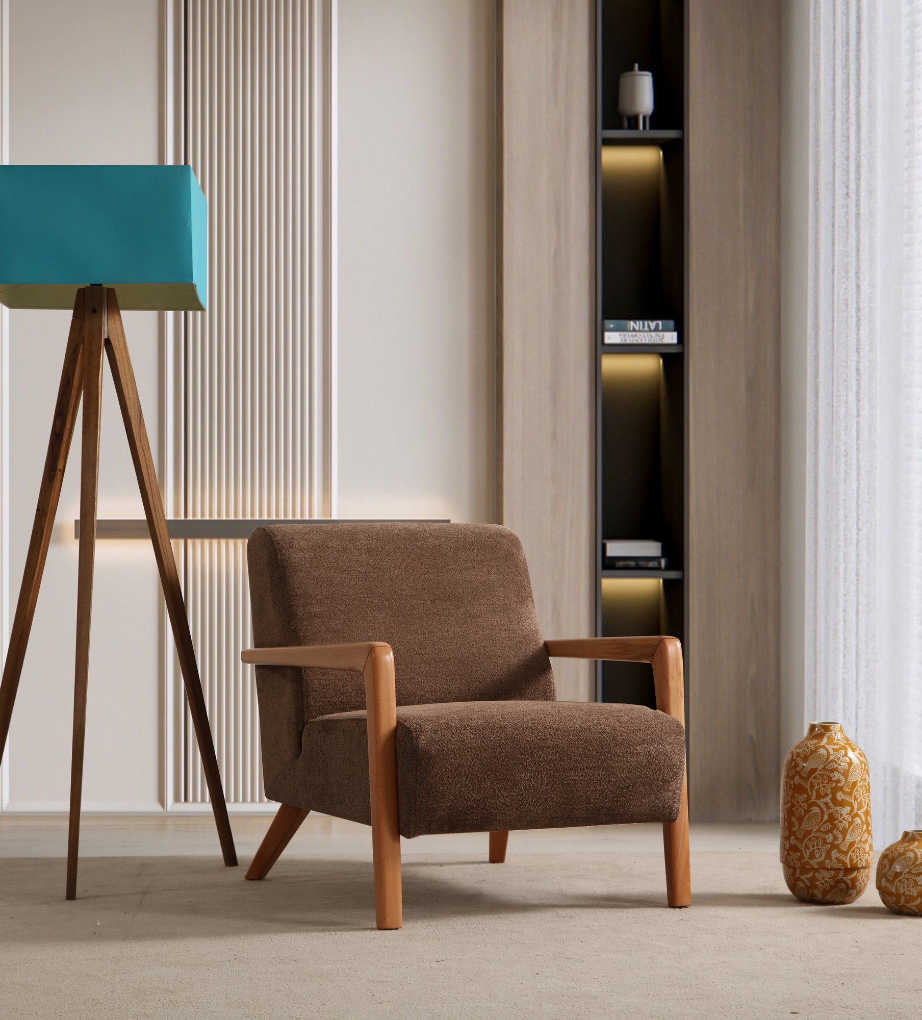Lyke Armchair Brown