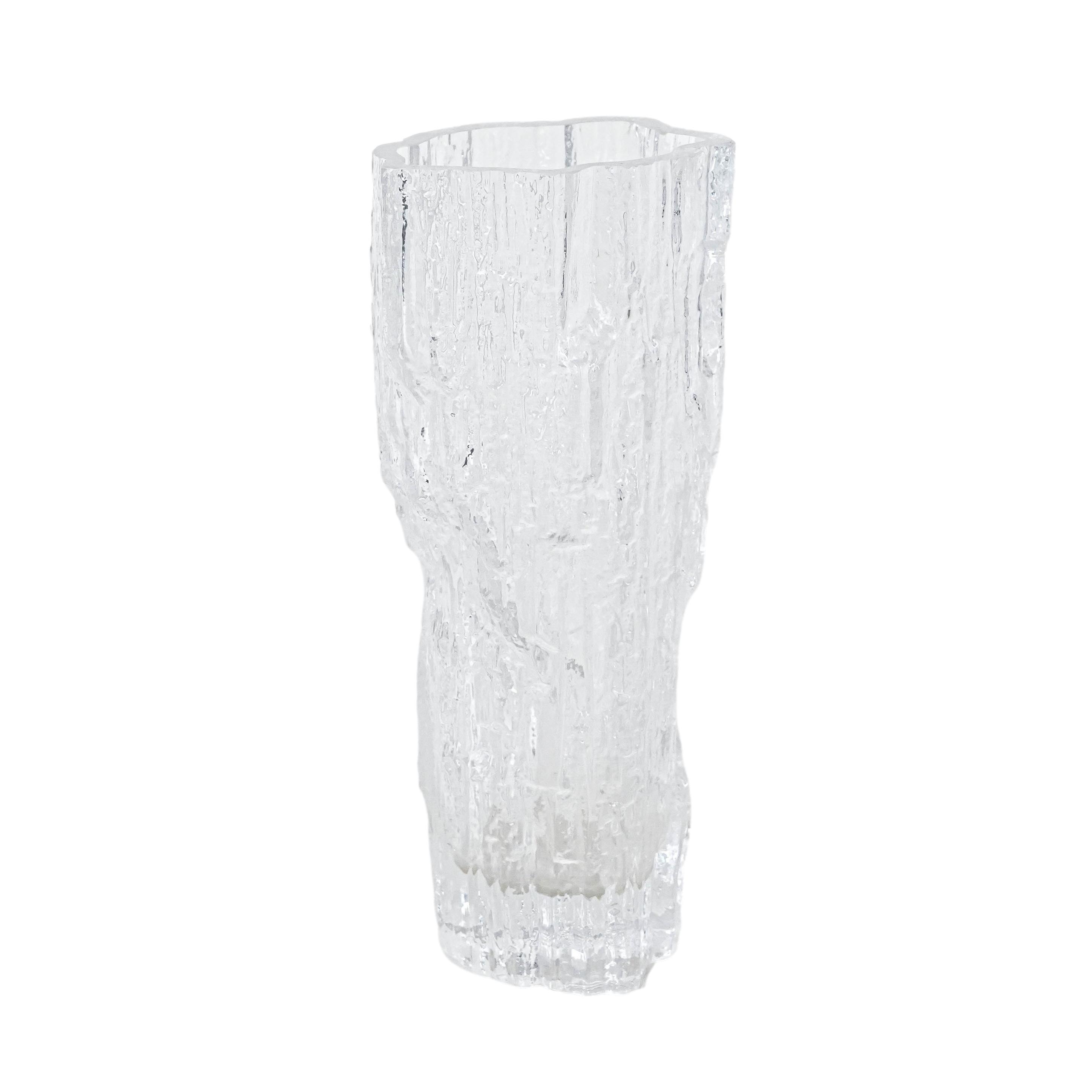 Ice glass vase 1970s