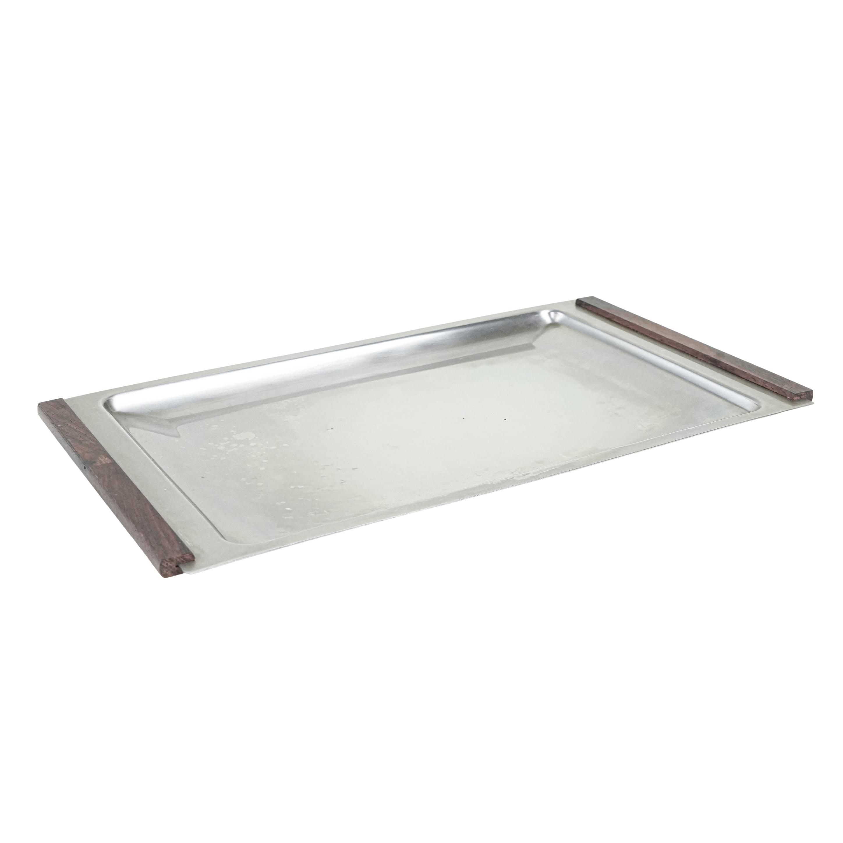 Stainless steel tray 1970s