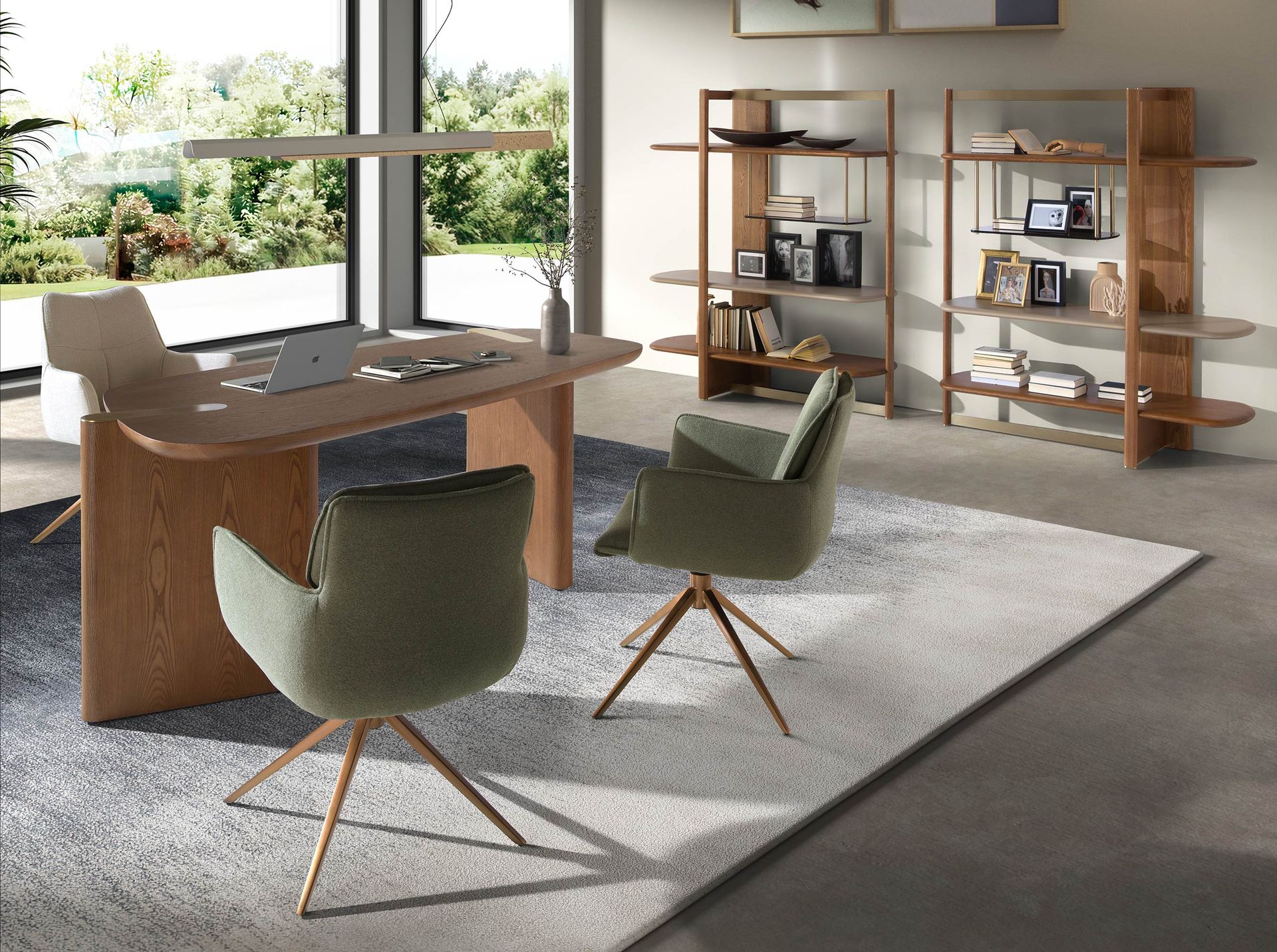 Schreibtisch in Nussbaum hell 3301