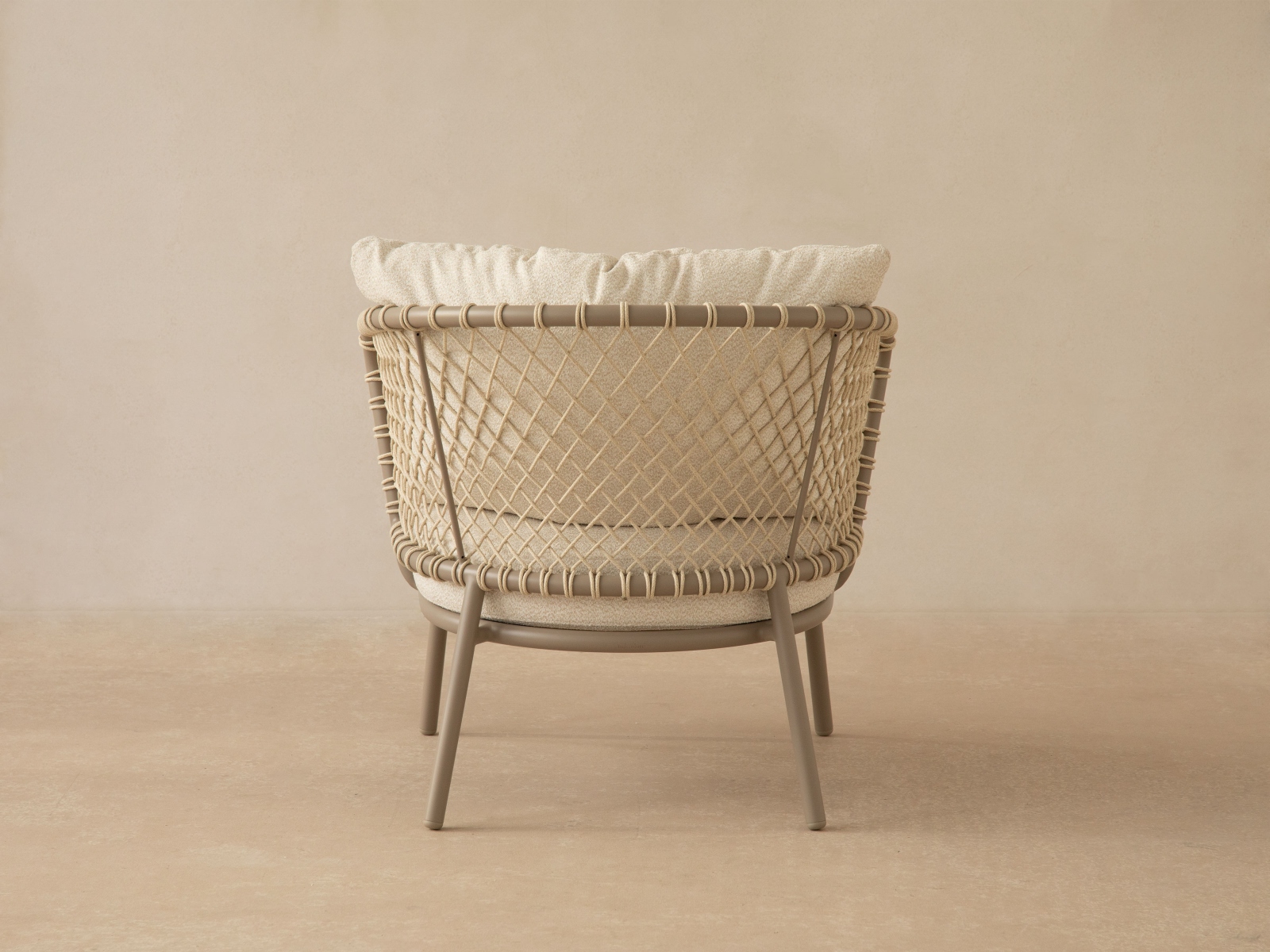 Canar Outdoor Armchair Polyester Cream