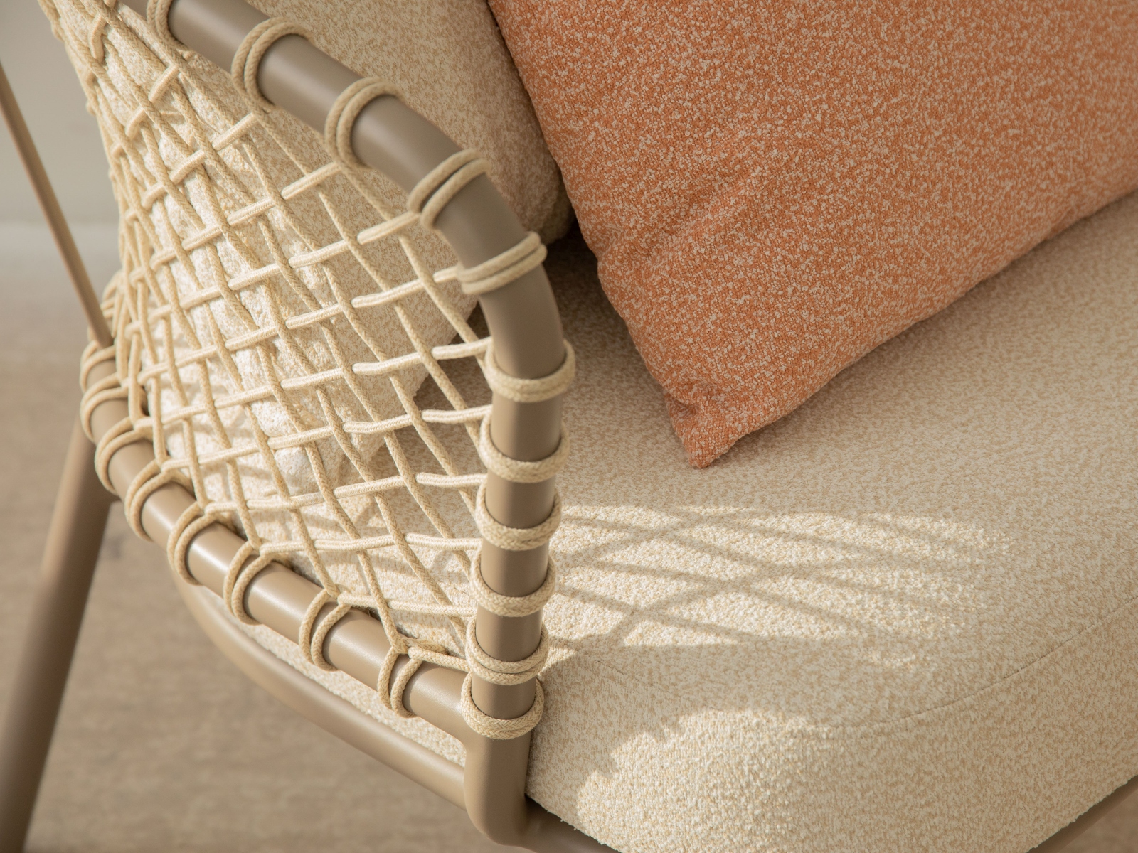 Canar Outdoor Armchair Polyester Cream