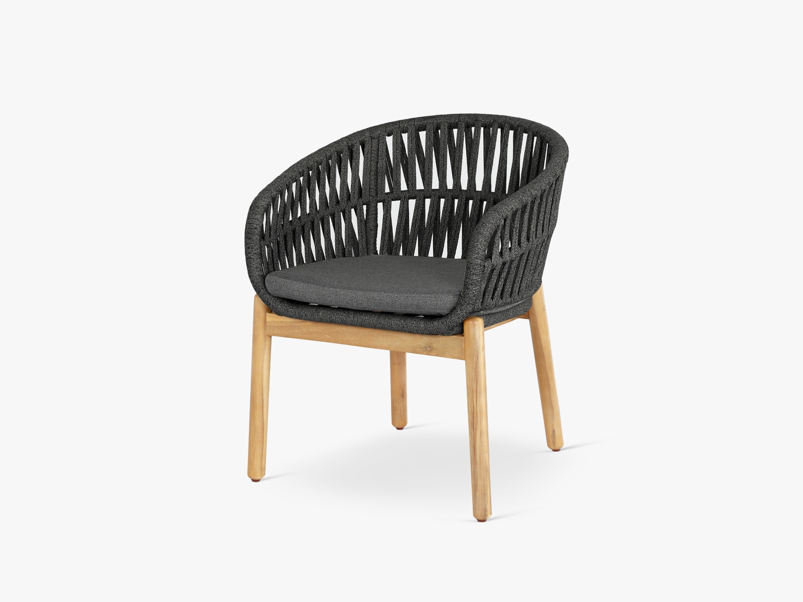 Sedia da giardino Jondal Poliestere Antracite 60x63,5x78 cm