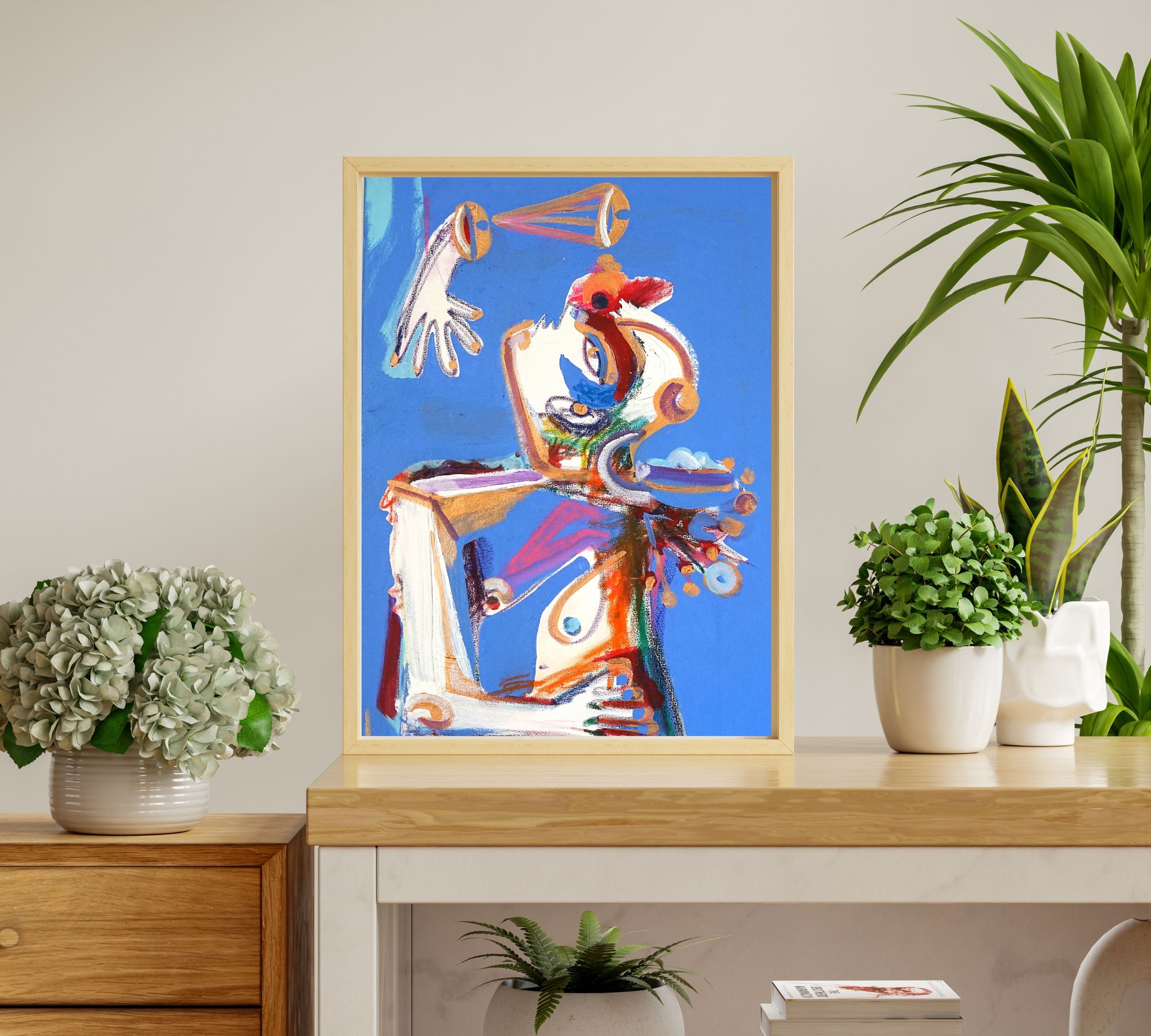 Hermes Art print Multicolor