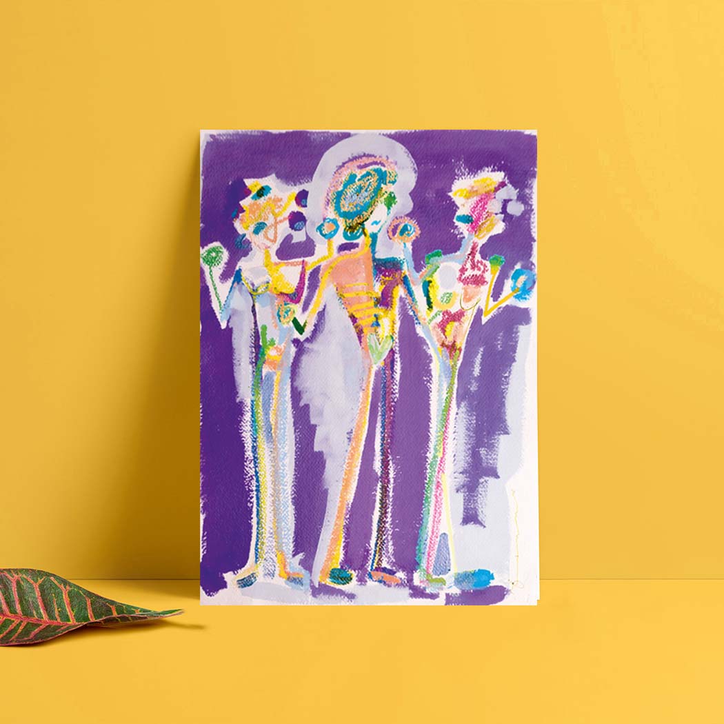 Purple Graces Art Print
