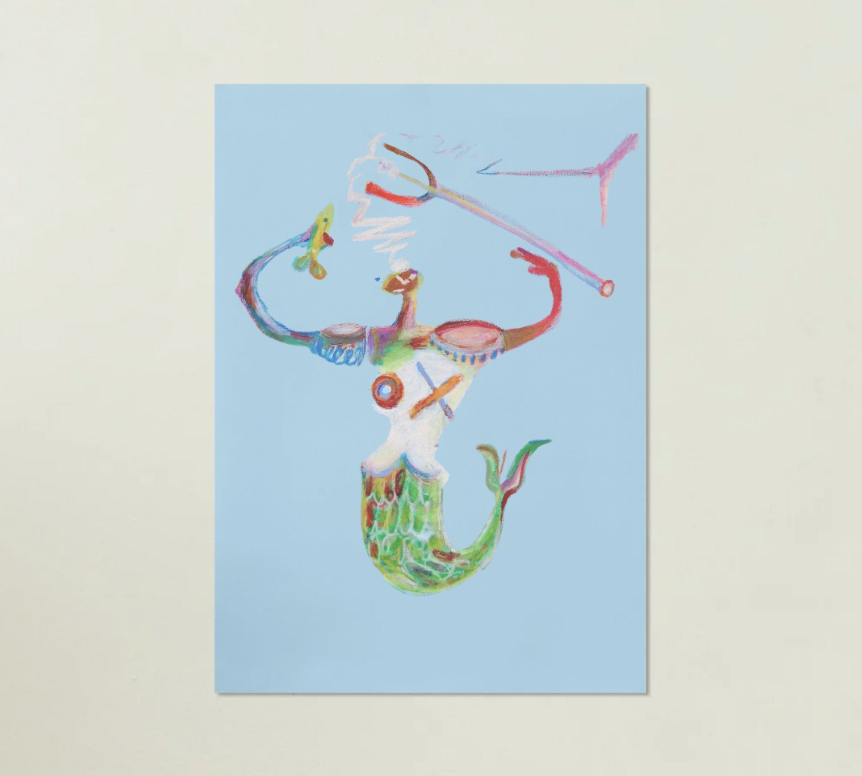 Neptuno Kunstdruck Mehrfarbig
