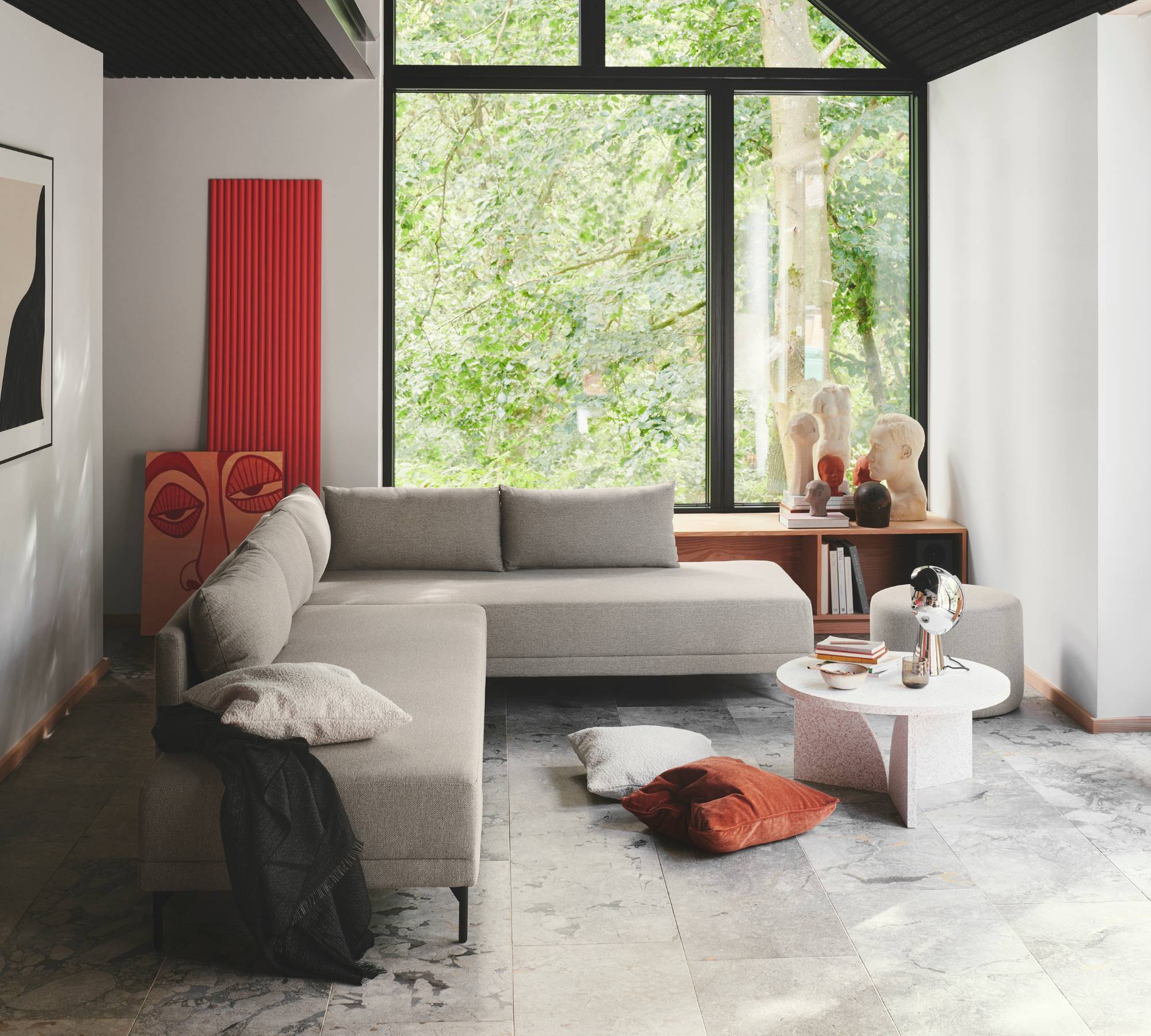 Vivica Sofa Bed Recamiere Right Agnes Brown