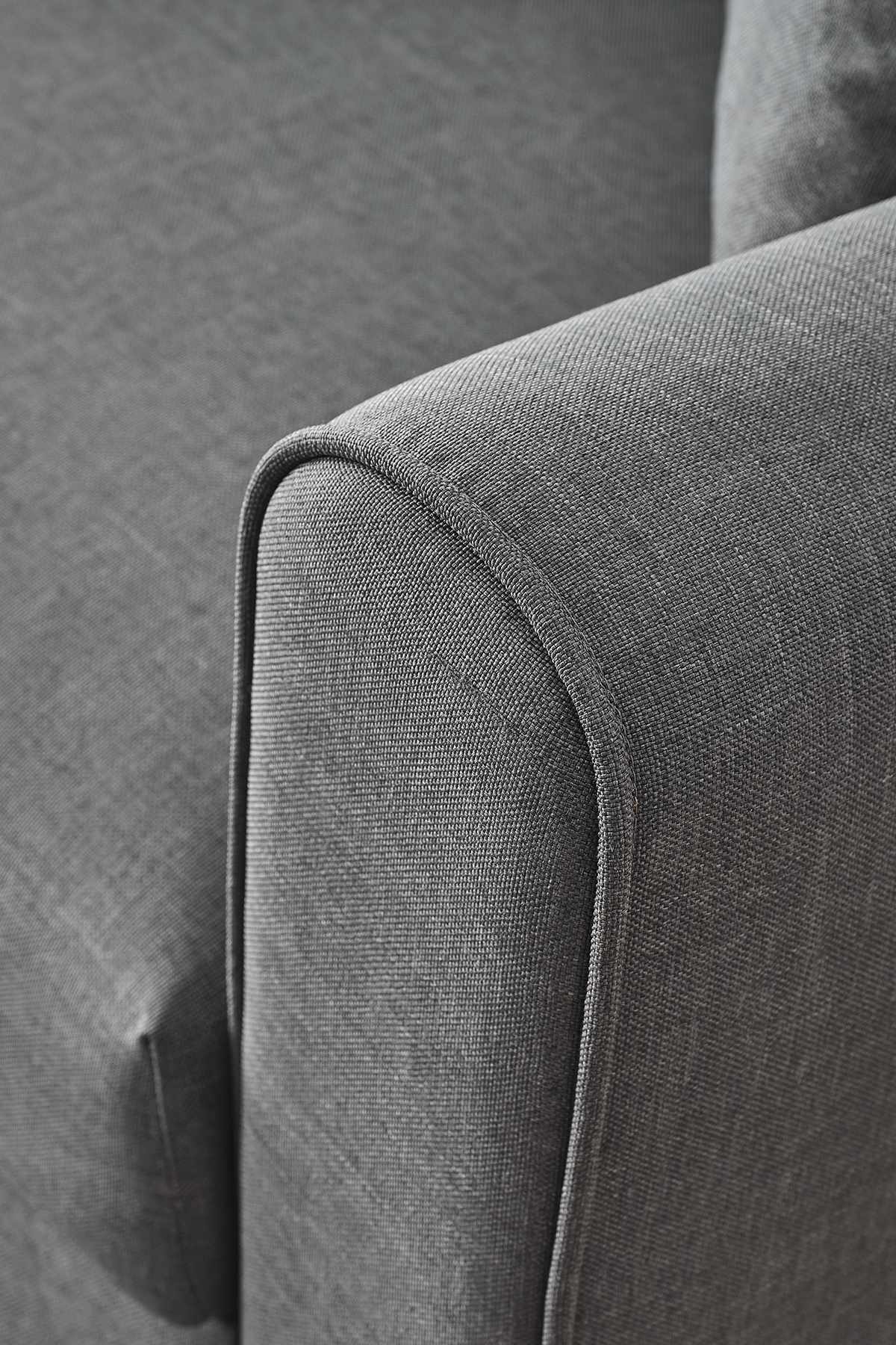 Flavia 3-Seater Sofa Bed Linen Dark Grey