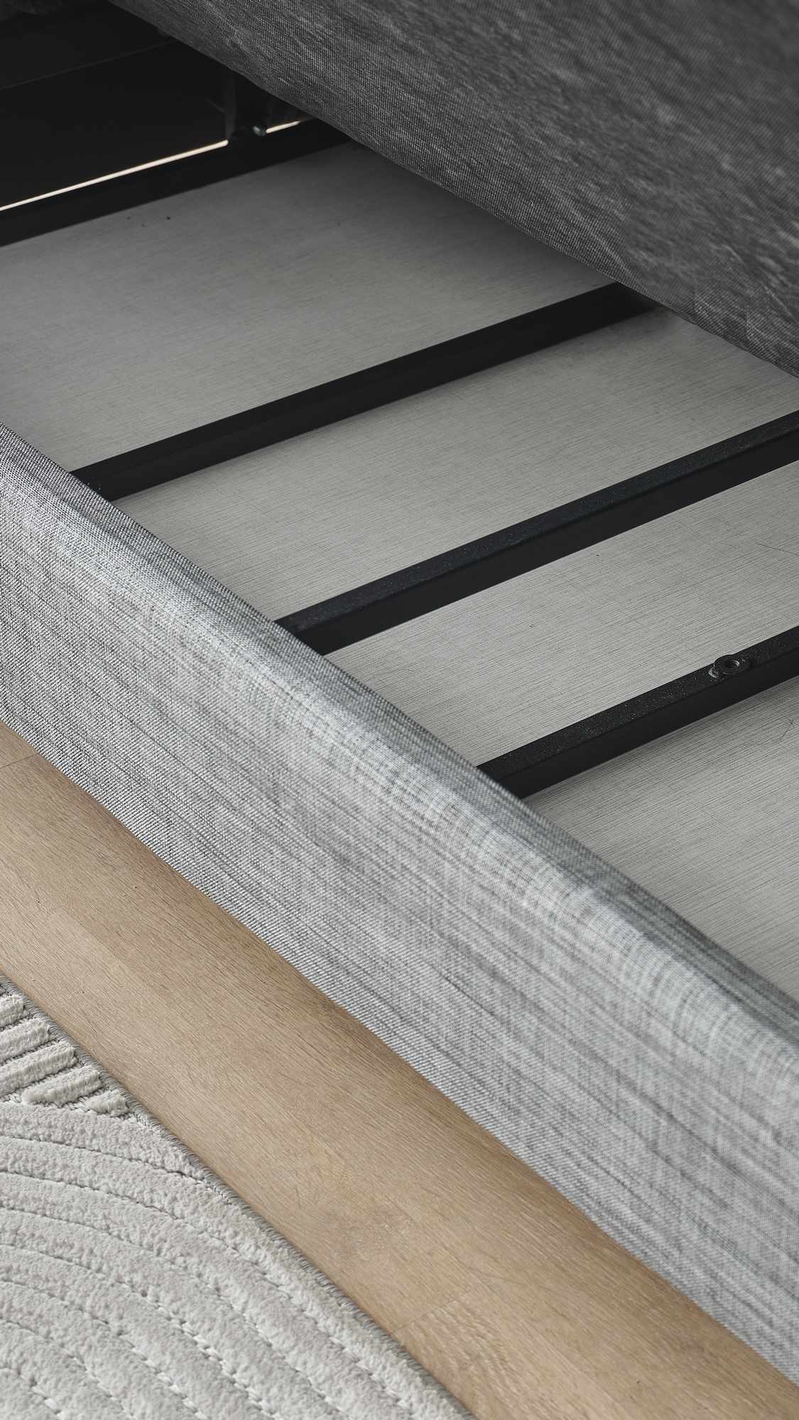 Flavia 3 Sitzer Schlafsofa Leinen Grau