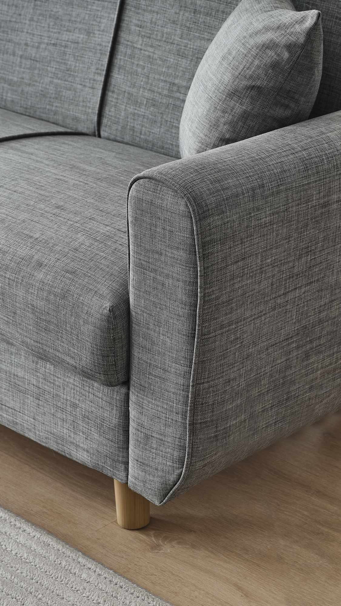 Flavia 3 Seater Sofa Bed Linen Grey
