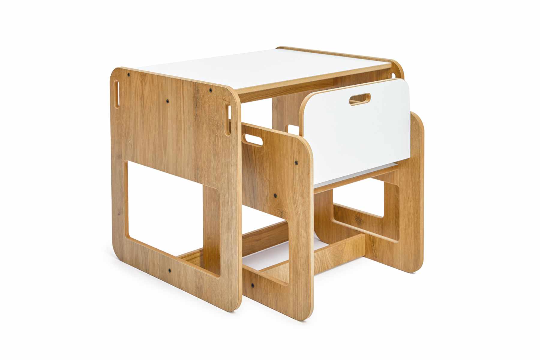 Dove Children's Table Set of 2 MDF White Natural