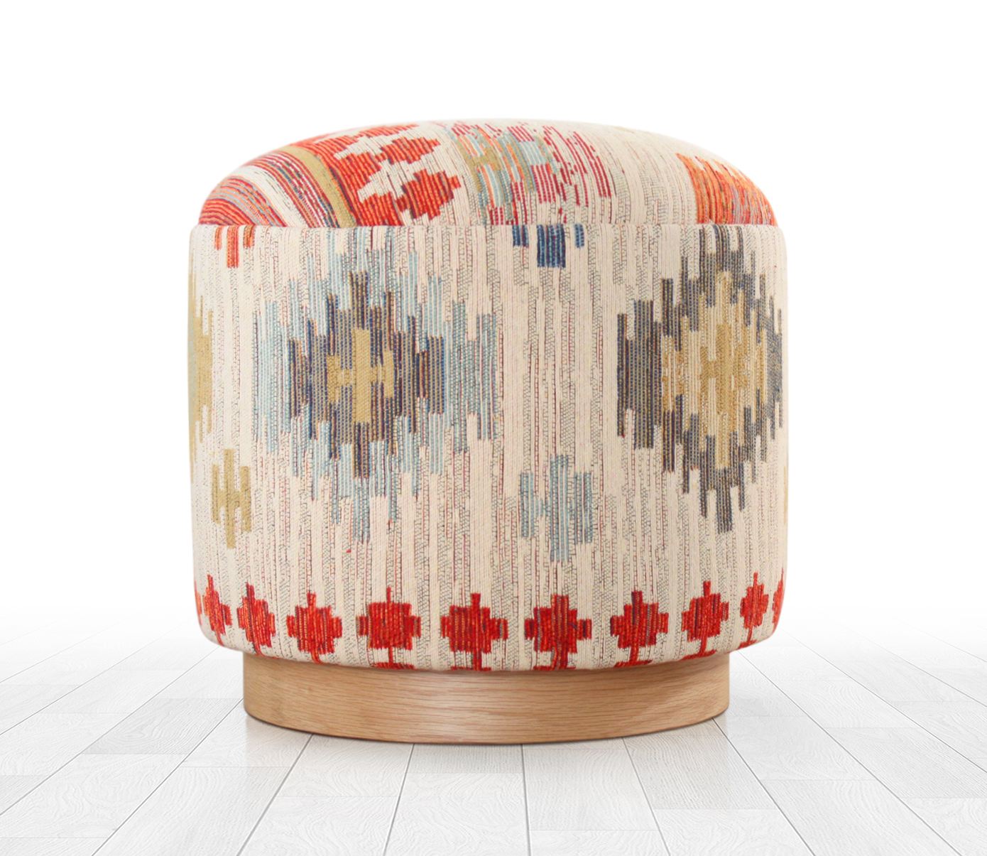Ferruz Stool Cotton Linen Beige