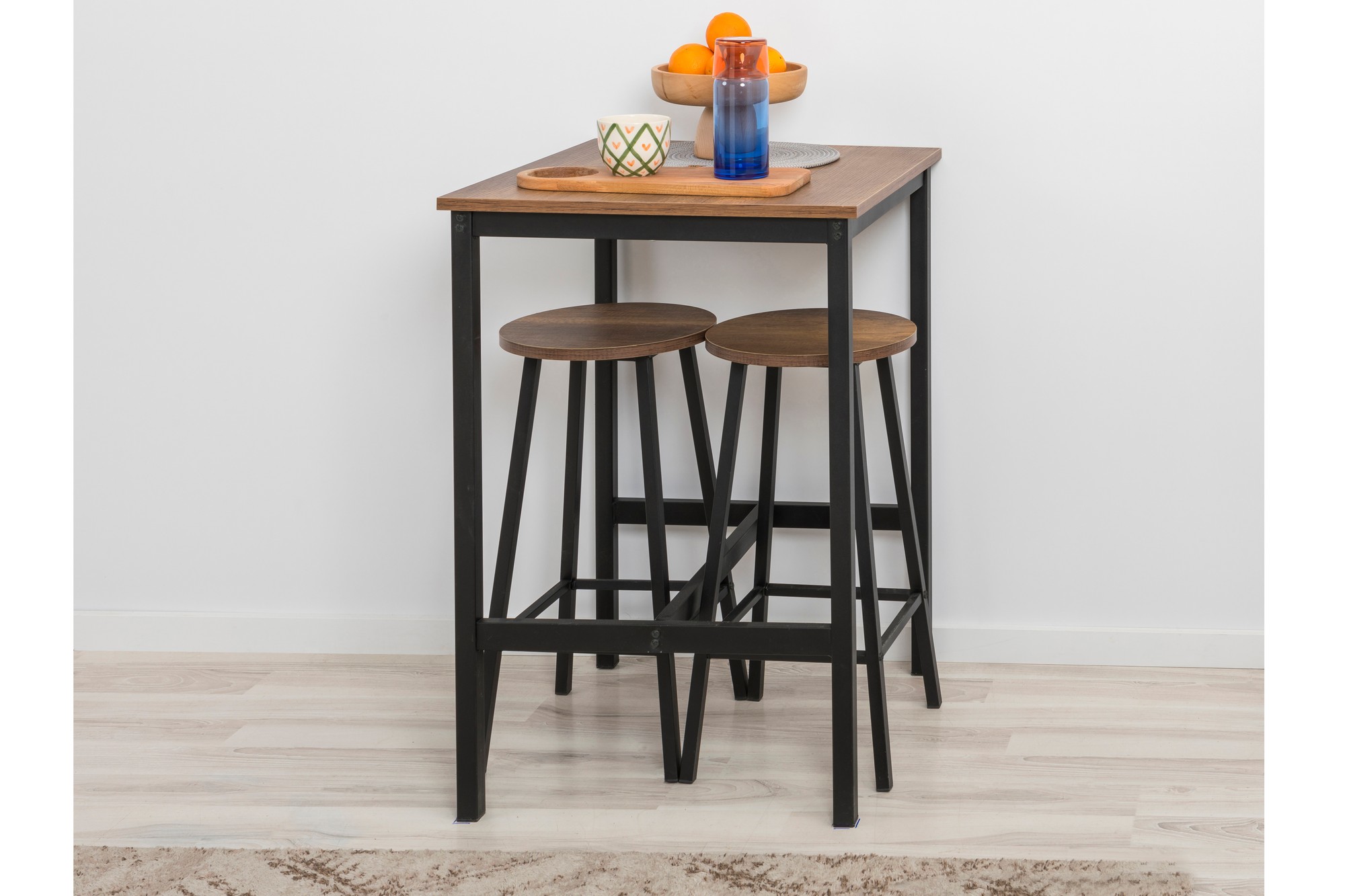 Mora Stool Wood-based Material Black